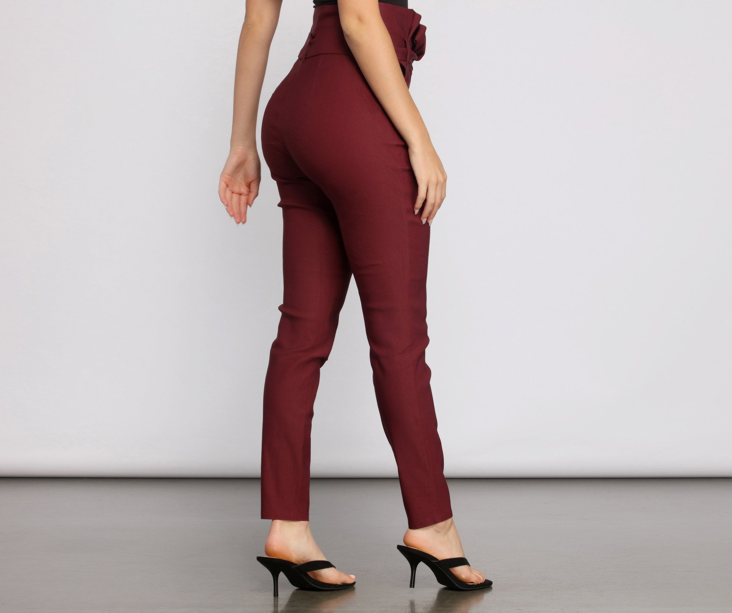 Effortless Style Tie Waist Pants - Lady Occasions