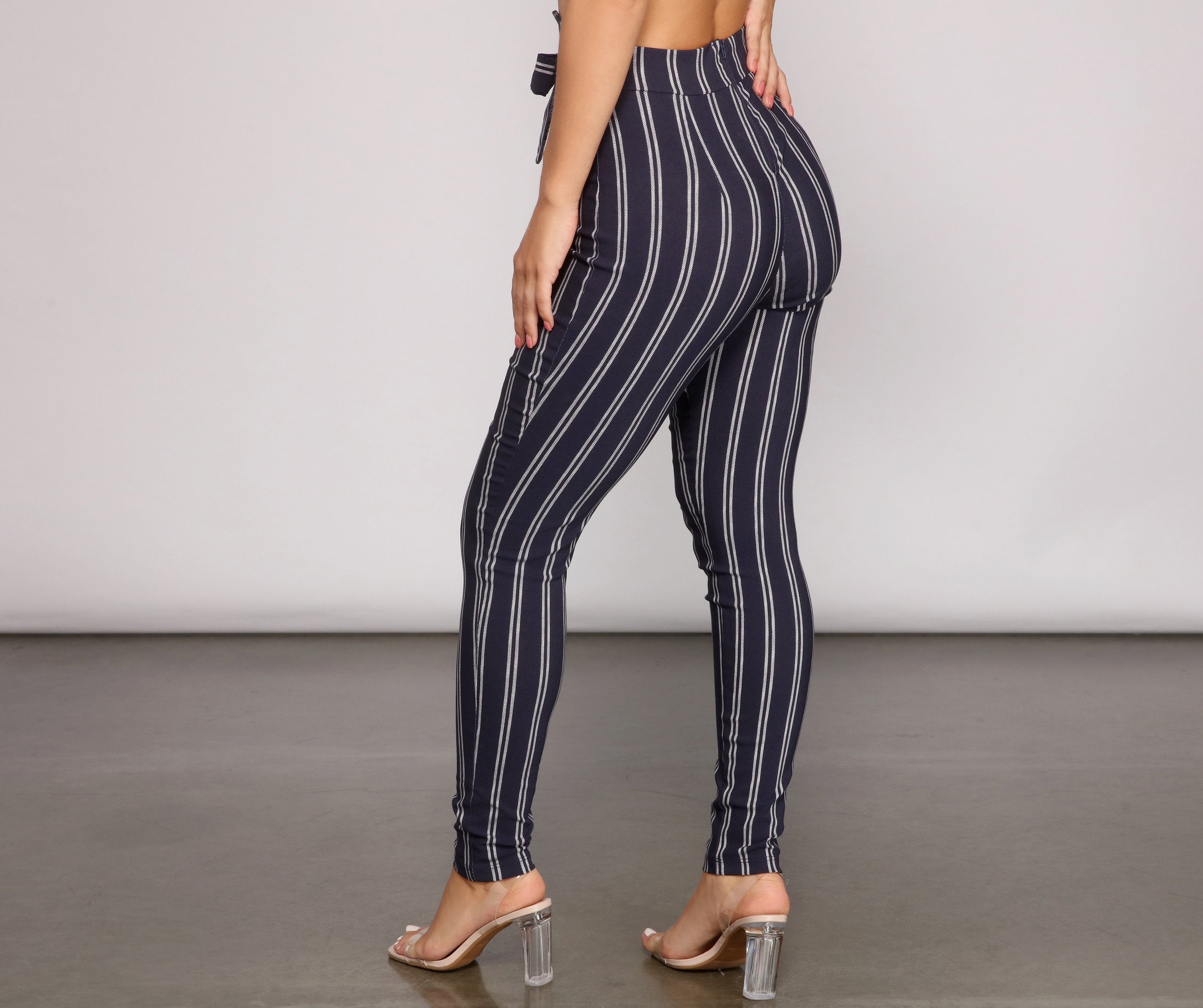 Nautical Vibes Tie-Waist Pants - Lady Occasions