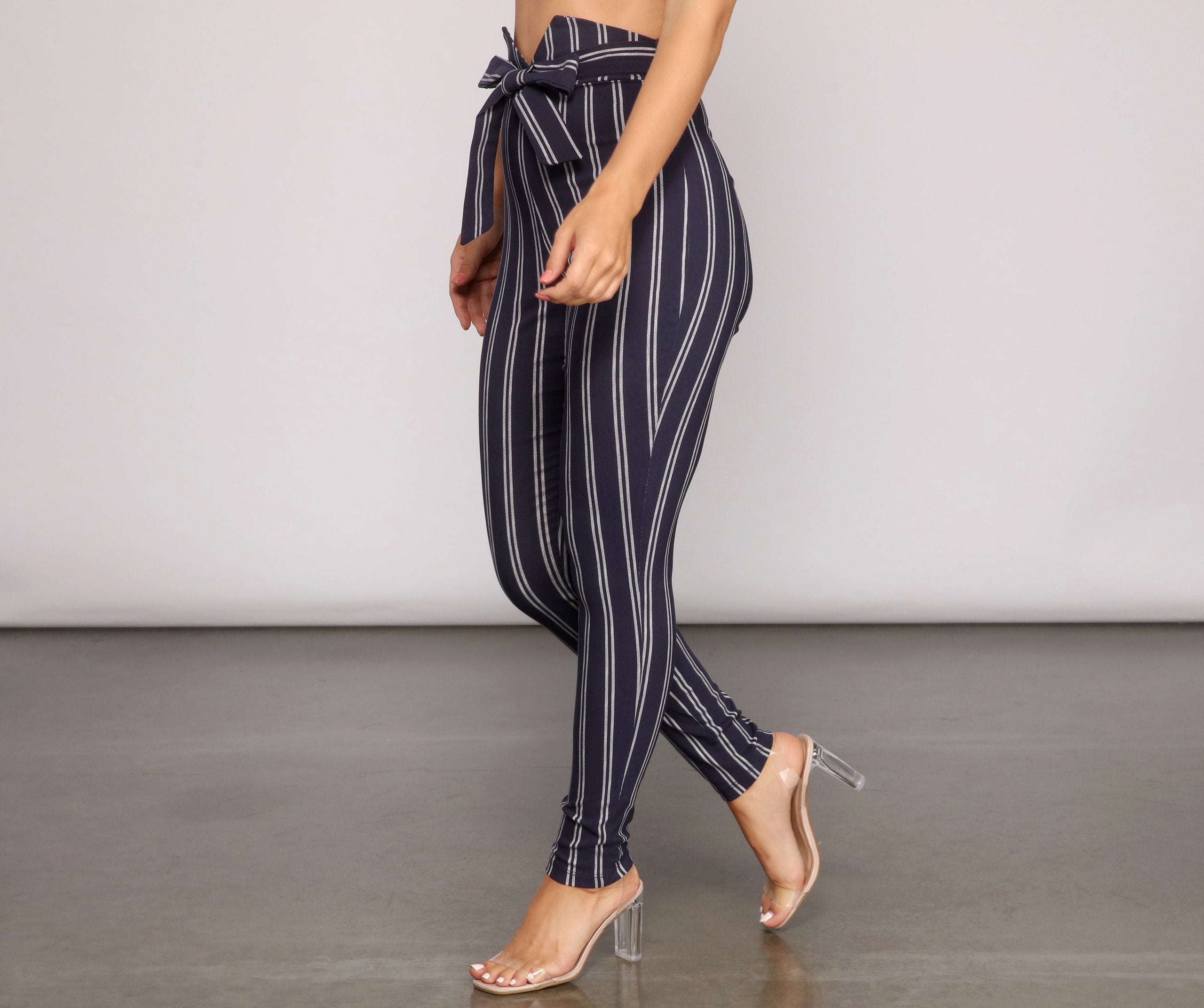 Nautical Vibes Tie-Waist Pants - Lady Occasions