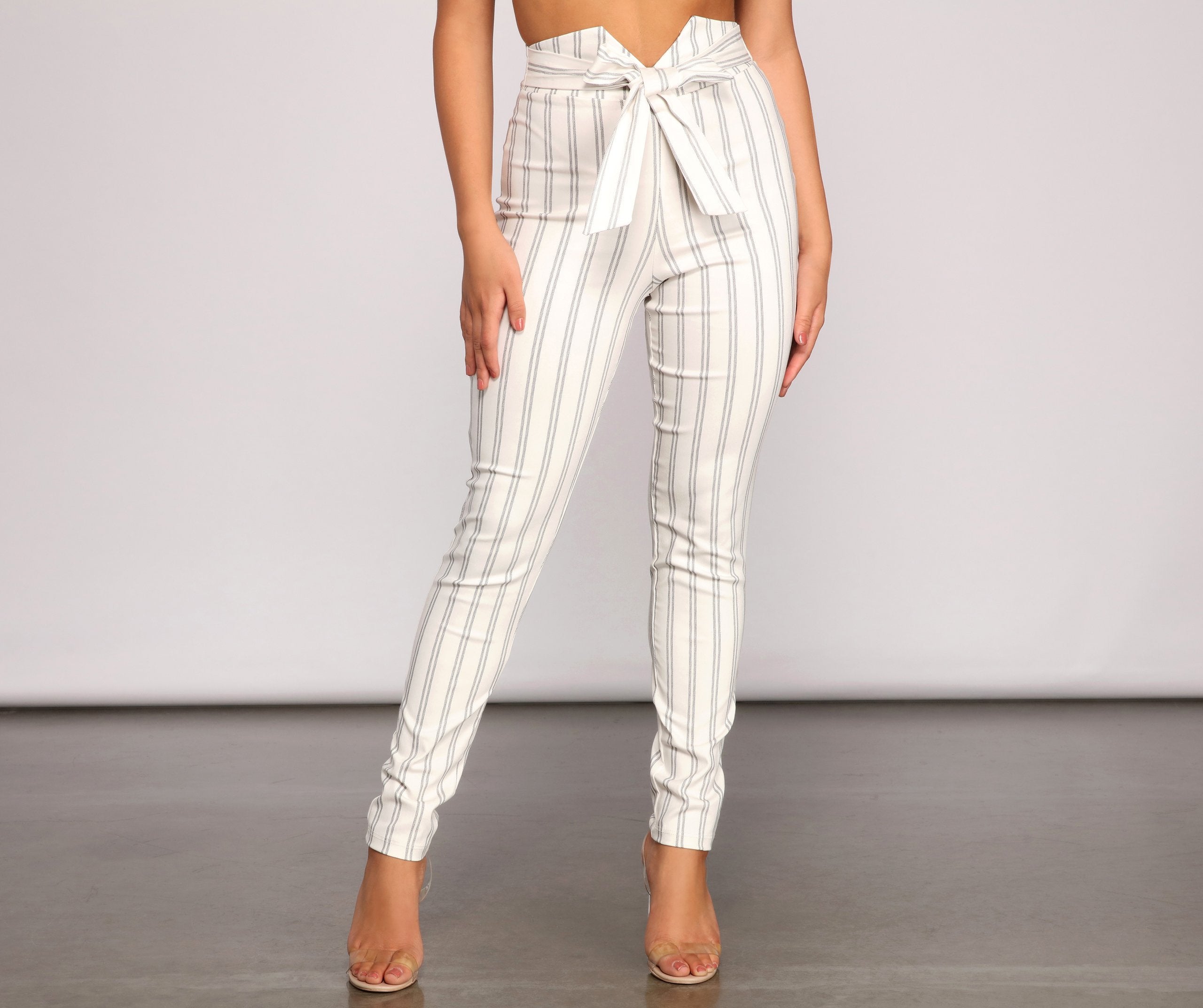 Nautical Vibes Tie-Waist Pants - Lady Occasions