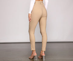 Elevated And Chic Paper Bag Pants - Lady Occasions