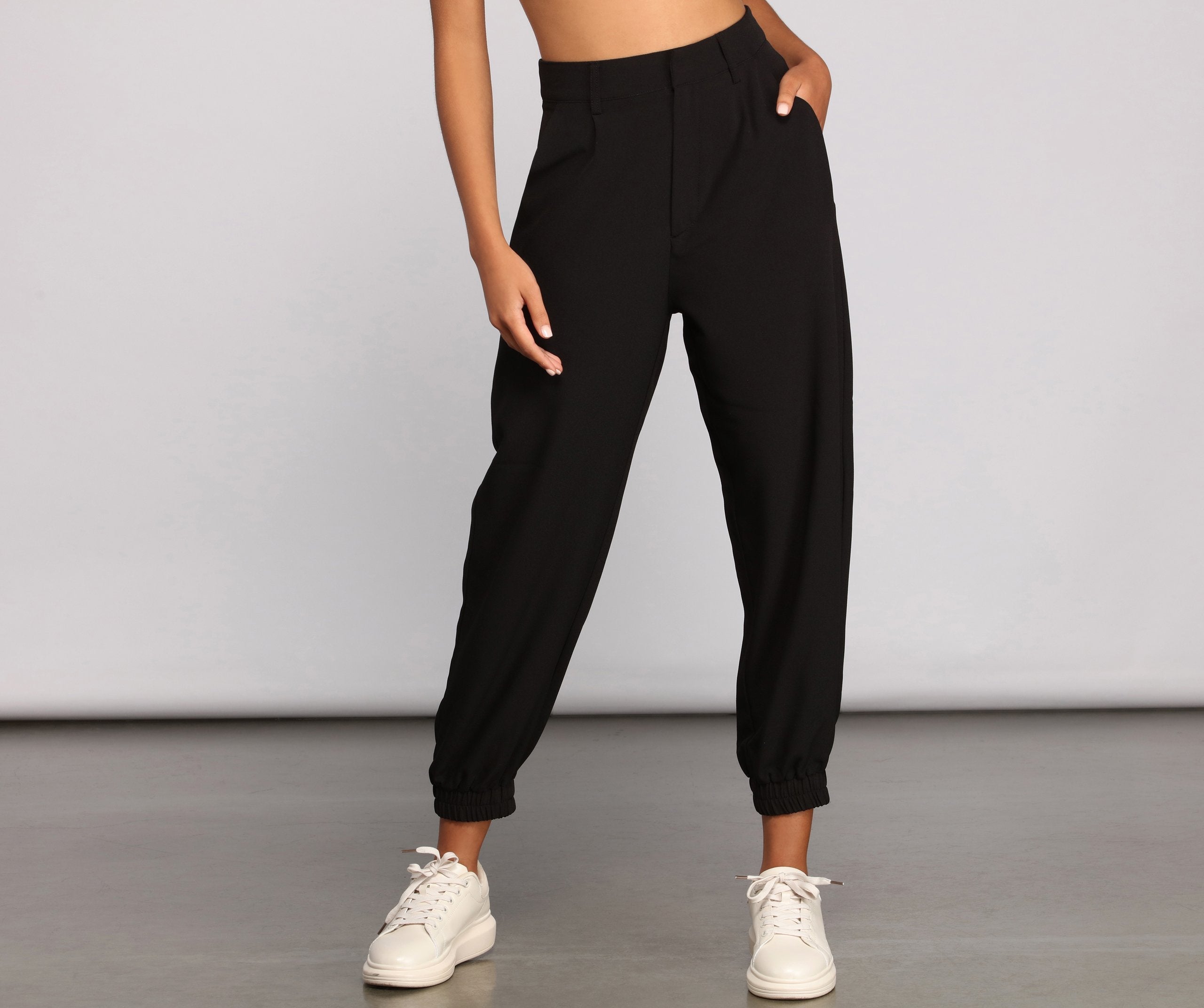 Casual-Chic Trouser Joggers - Lady Occasions