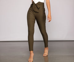 Perfectly Posh Tie-Waist Pants - Lady Occasions