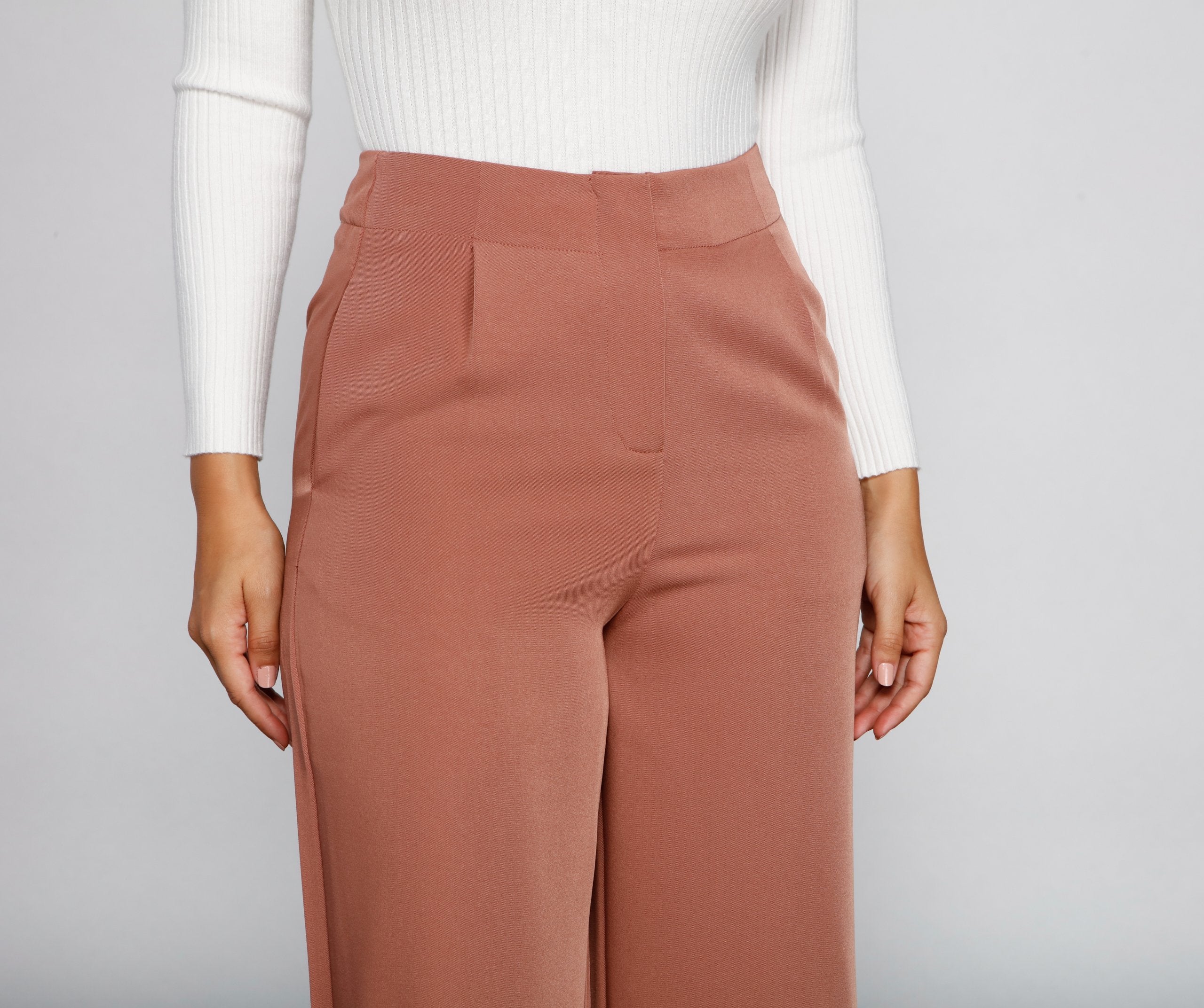 Chic Culotte Wide-Leg Trouser Pants - Lady Occasions