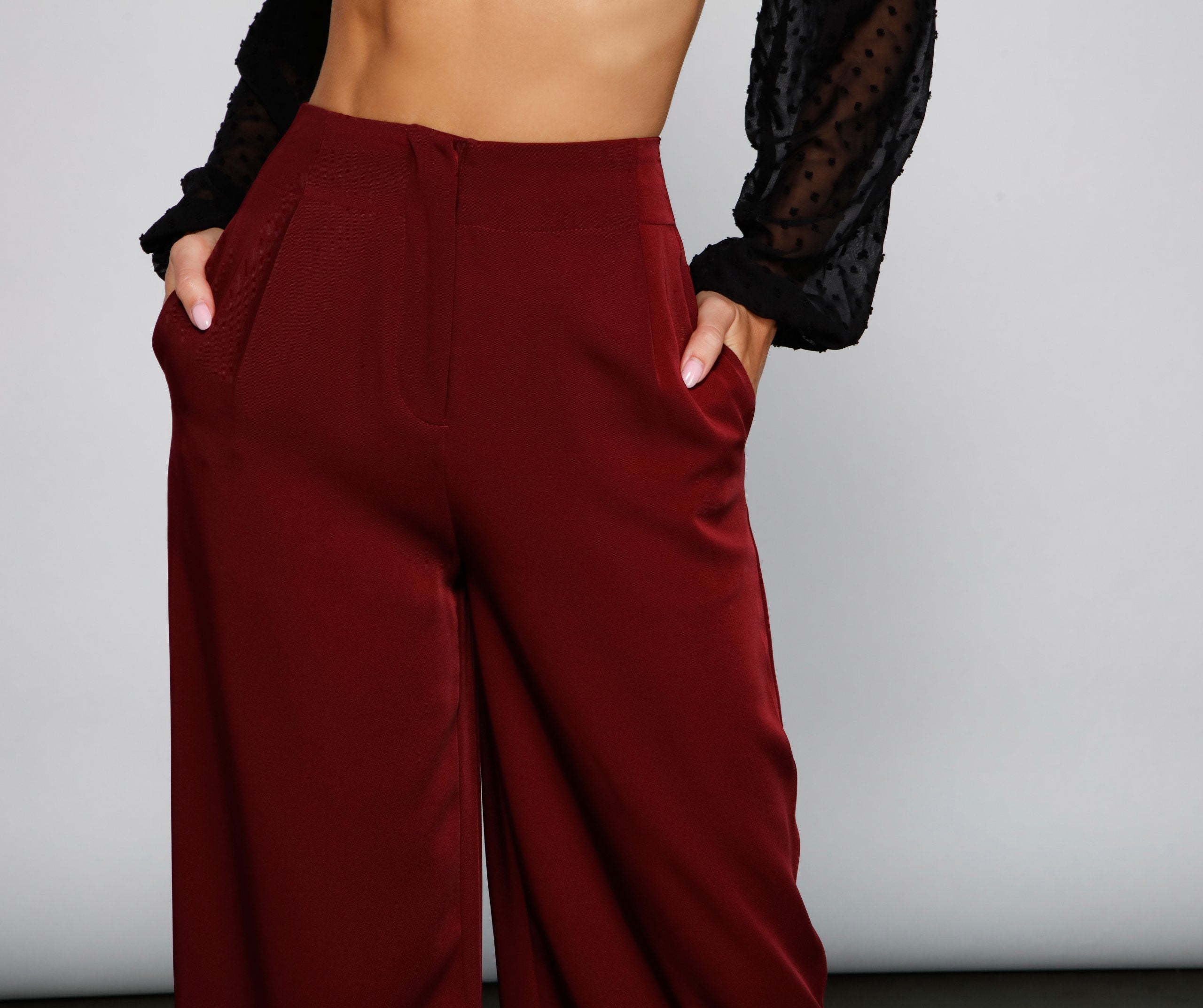 Chic Culotte Wide-Leg Trouser Pants - Lady Occasions