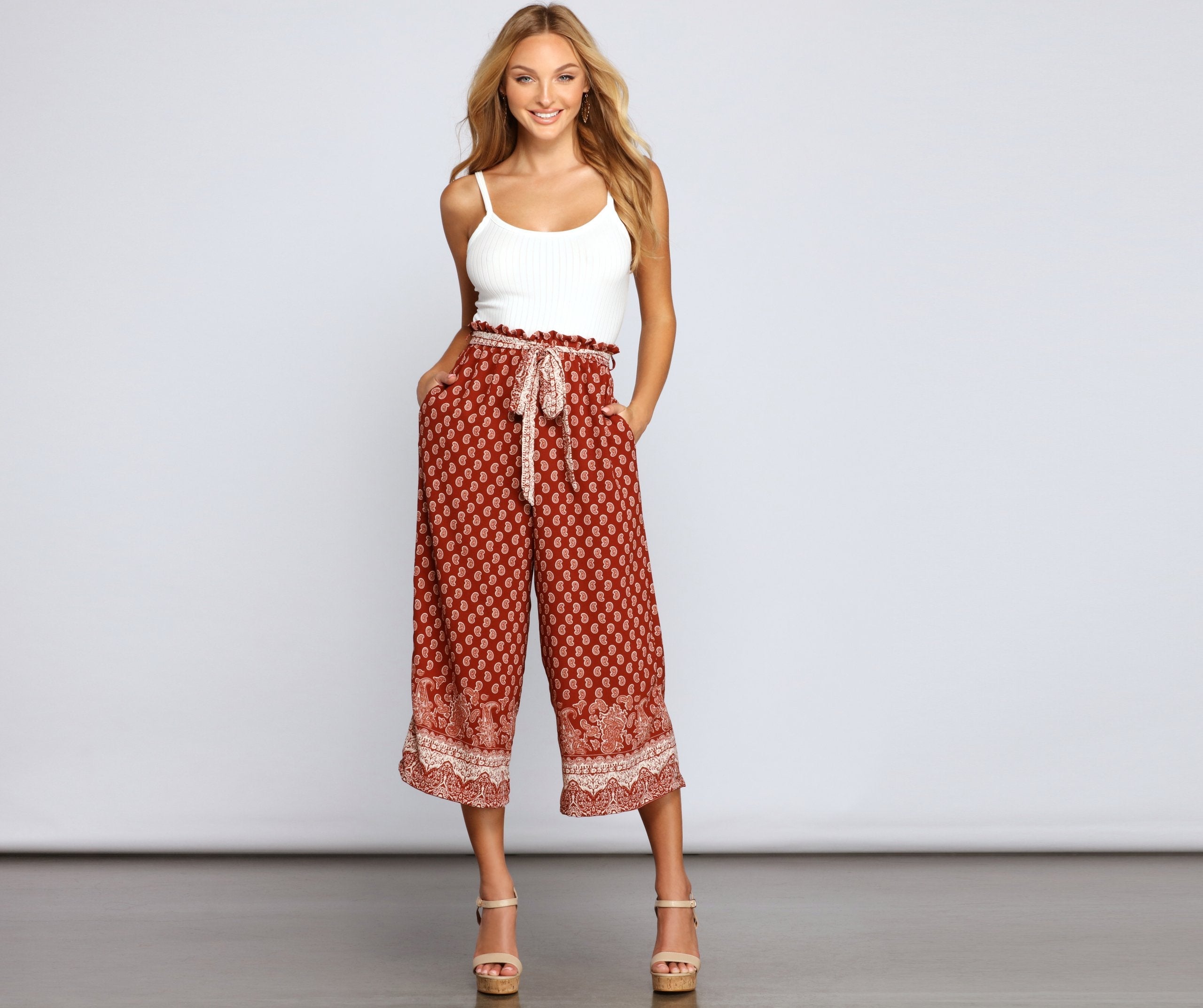 Carefree Glamour Bohemian Paisley Jumpsuit - Lady Occasions