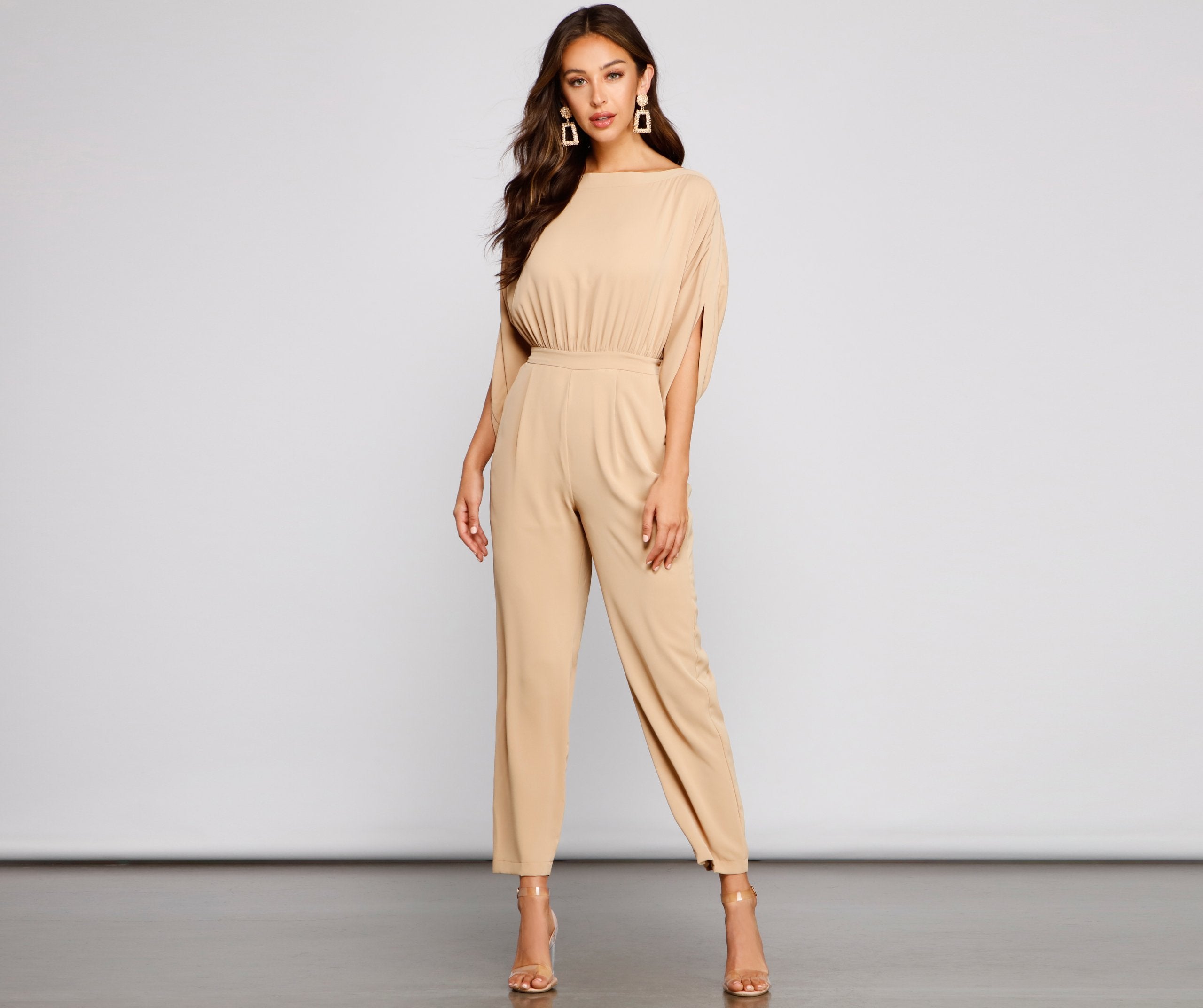 The Classic Boat Neck Jumpsuit - Lady Occasions