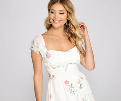 Off The Shoulder Floral Chiffon Romper - Lady Occasions