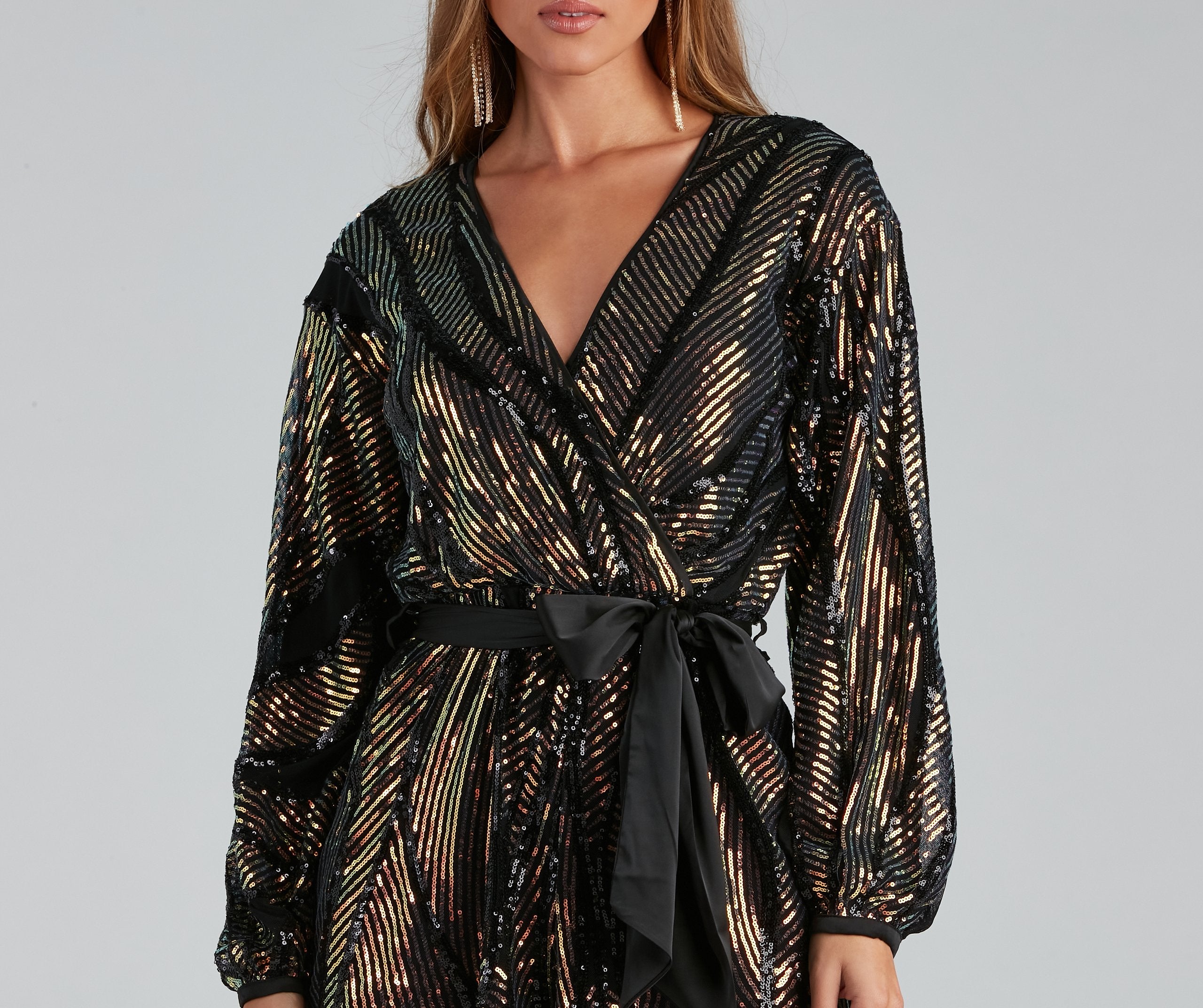 Toast To Glam Sequin Romper - Lady Occasions