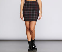 Plaid And Simple Mini Skirt - Lady Occasions