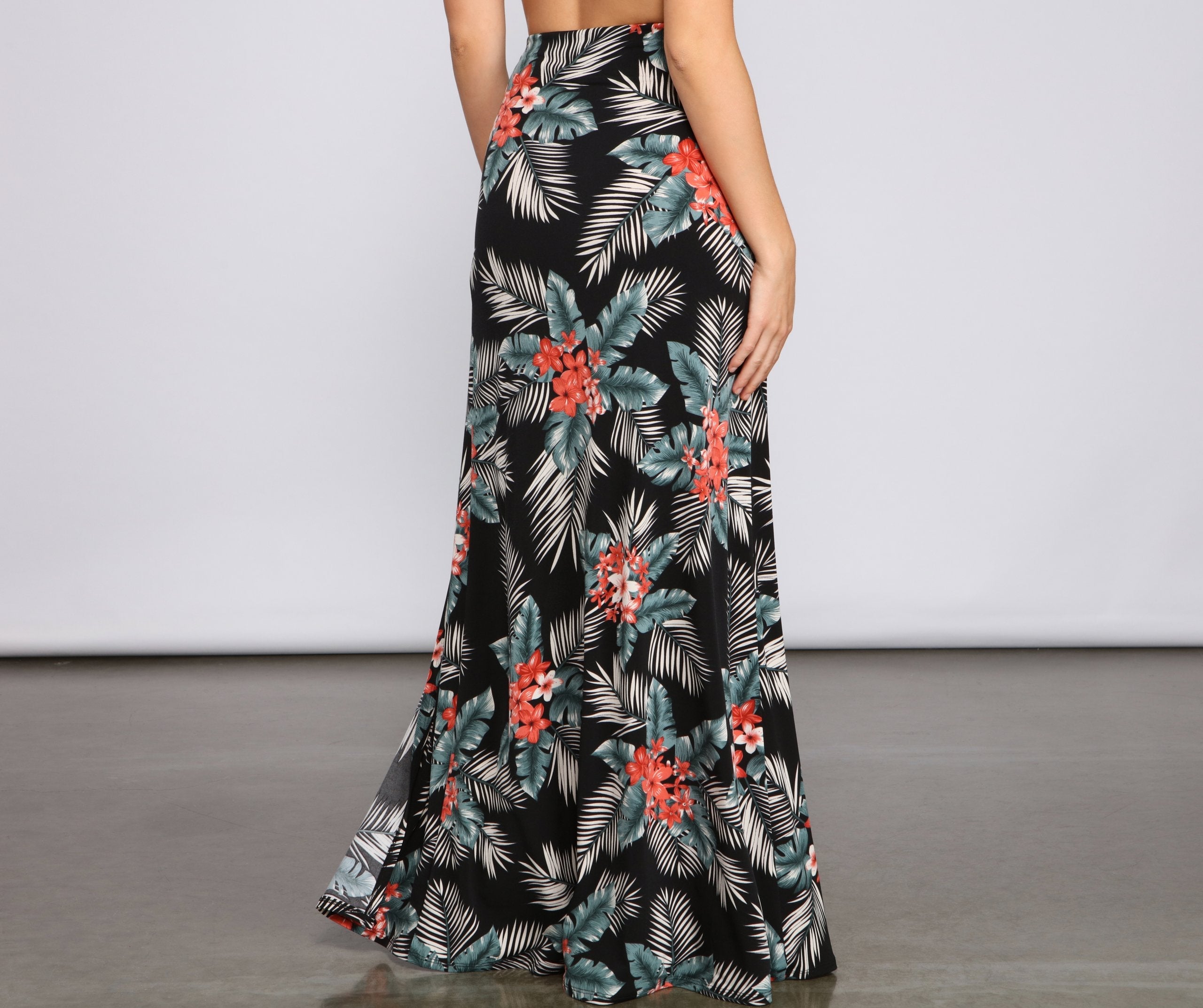 Pretty In Paradise Maxi Skirt - Lady Occasions