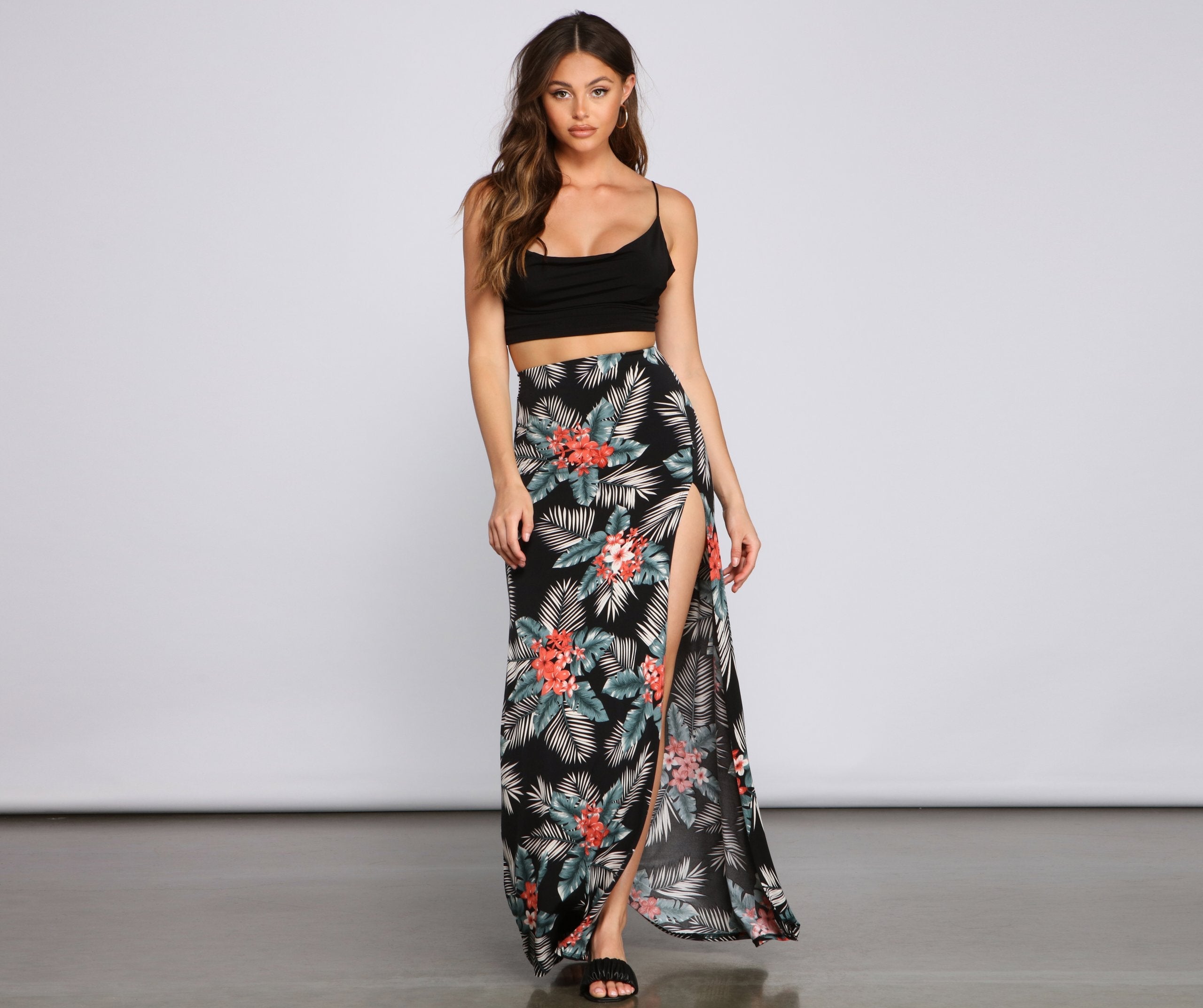 Pretty In Paradise Maxi Skirt - Lady Occasions