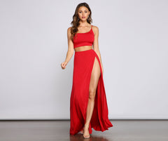 Bold Impressions High Slit Maxi Skirt - Lady Occasions