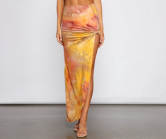 Golden Hour Tie-Dye Maxi Skirt - Lady Occasions