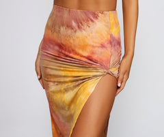 Golden Hour Tie-Dye Maxi Skirt - Lady Occasions