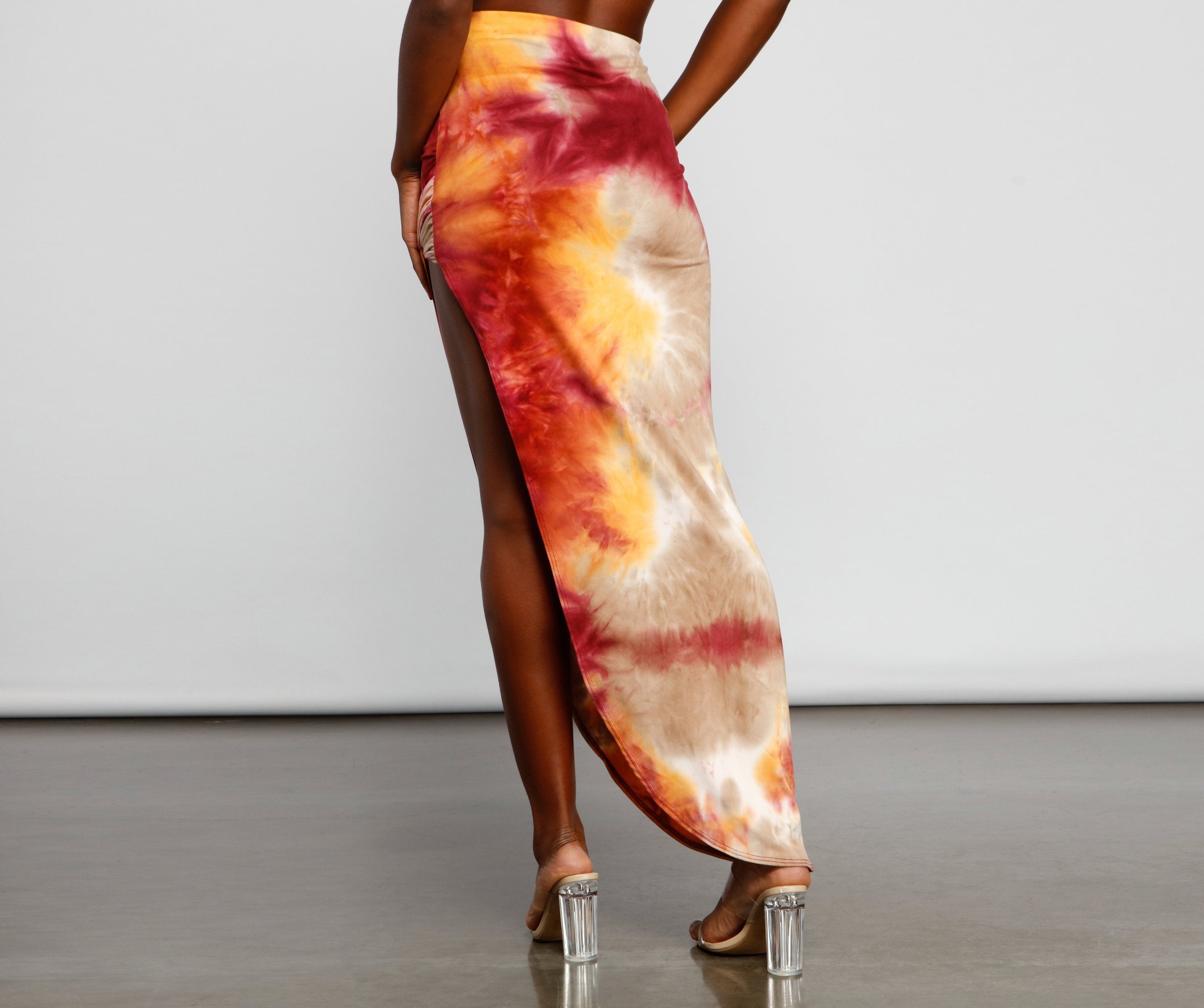 Golden Hour Tie-Dye Maxi Skirt - Lady Occasions