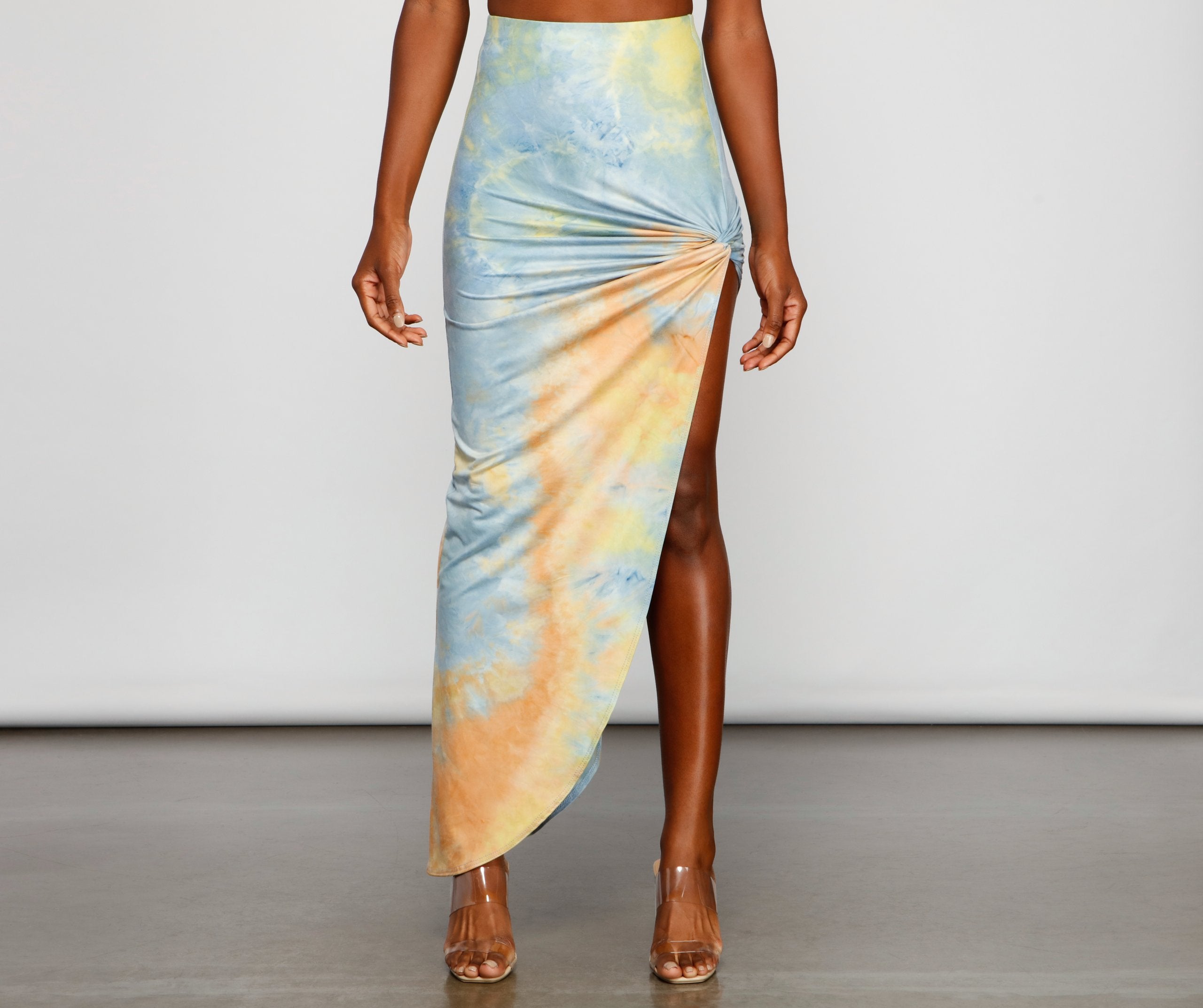 Golden Hour Tie-Dye Maxi Skirt - Lady Occasions