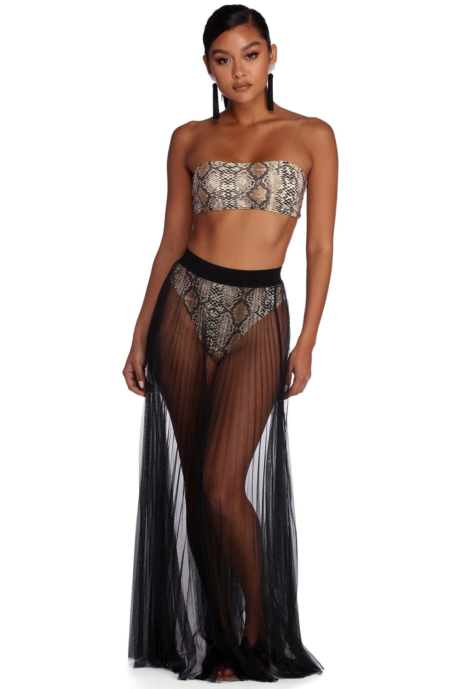 Mesmerizing In Mesh Maxi Skirt - Lady Occasions