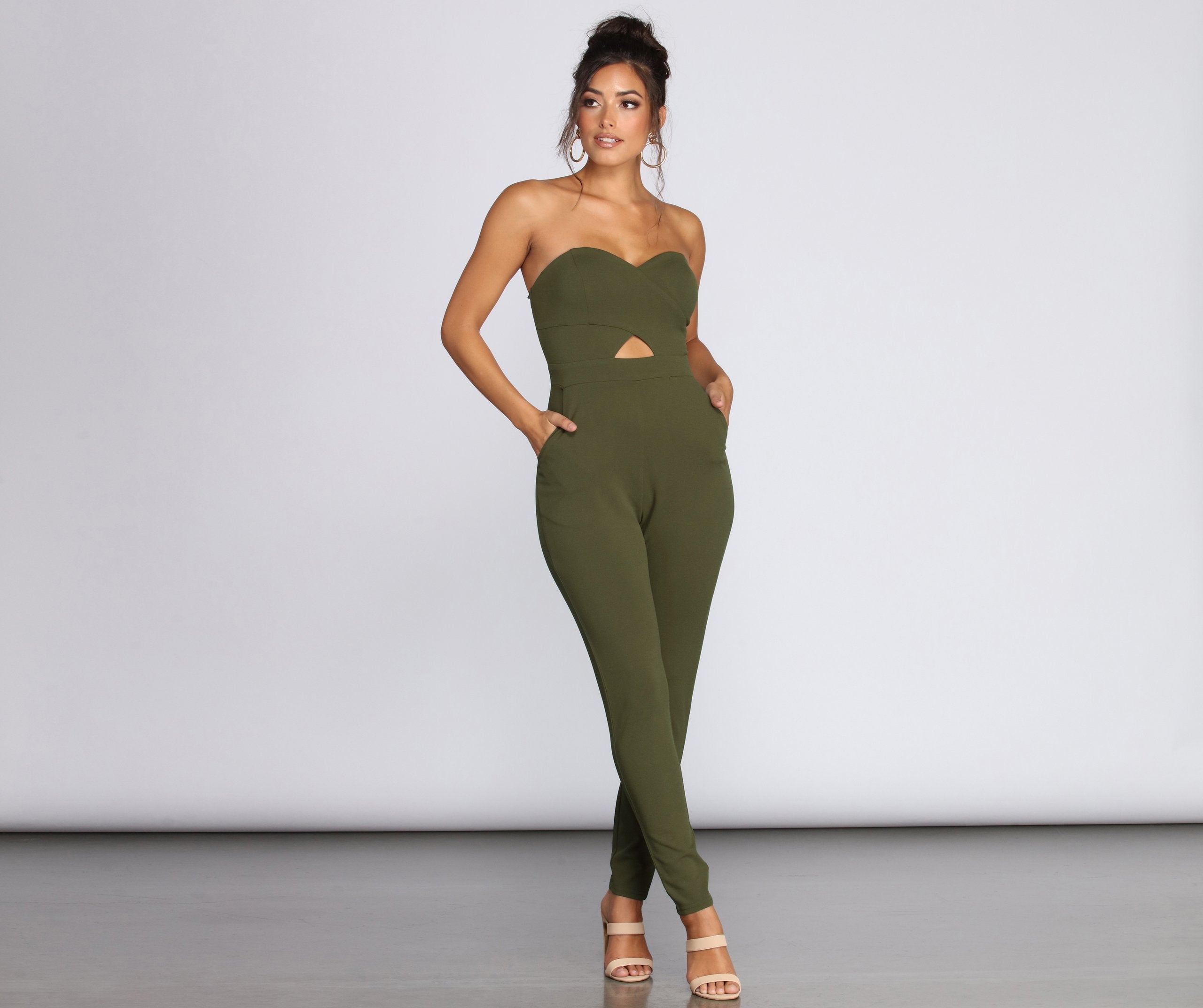 Be Mine Sweetheart Tapered Jumpsuit - Lady Occasions