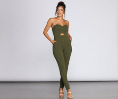 Be Mine Sweetheart Tapered Jumpsuit - Lady Occasions