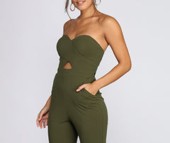 Be Mine Sweetheart Tapered Jumpsuit - Lady Occasions