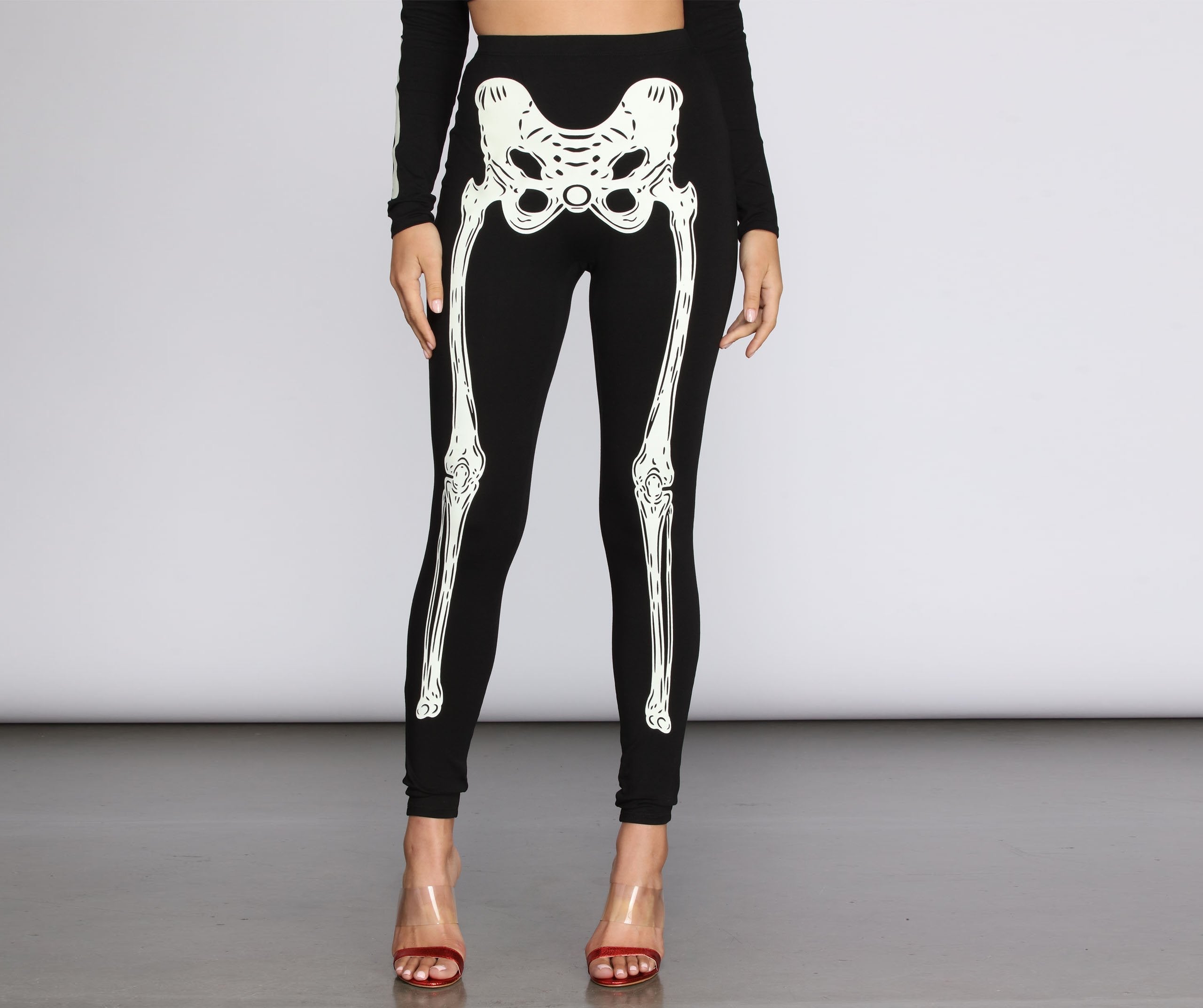 Glow-In-The-Dark-Skeleton Legging - Lady Occasions