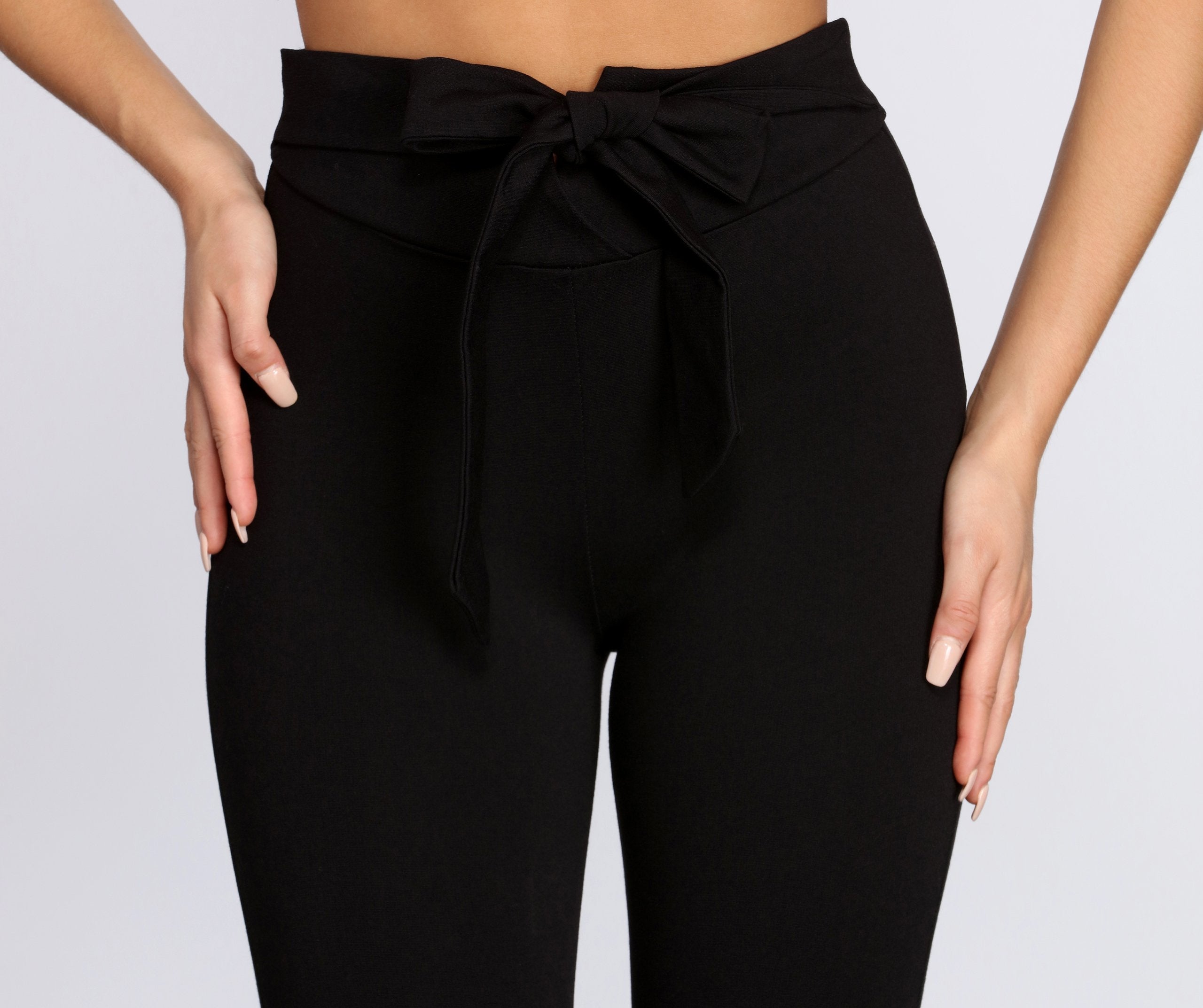 Keep It Classy Tie Waist Pants - Lady Occasions