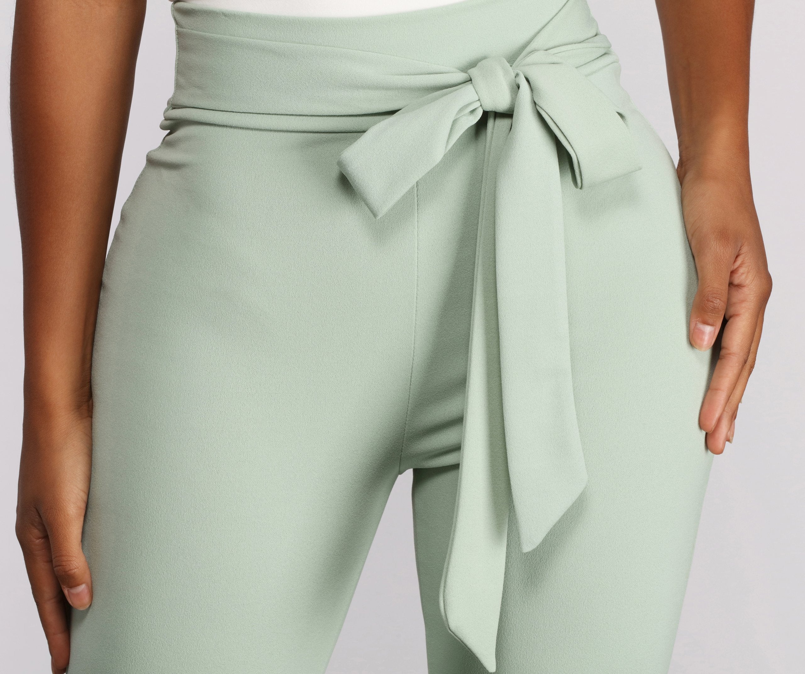 High Waist Wide Leg Dress Pants - Lady Occasions