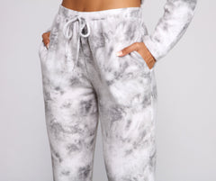 Major Cozy Vibes Tie Dye Joggers - Lady Occasions