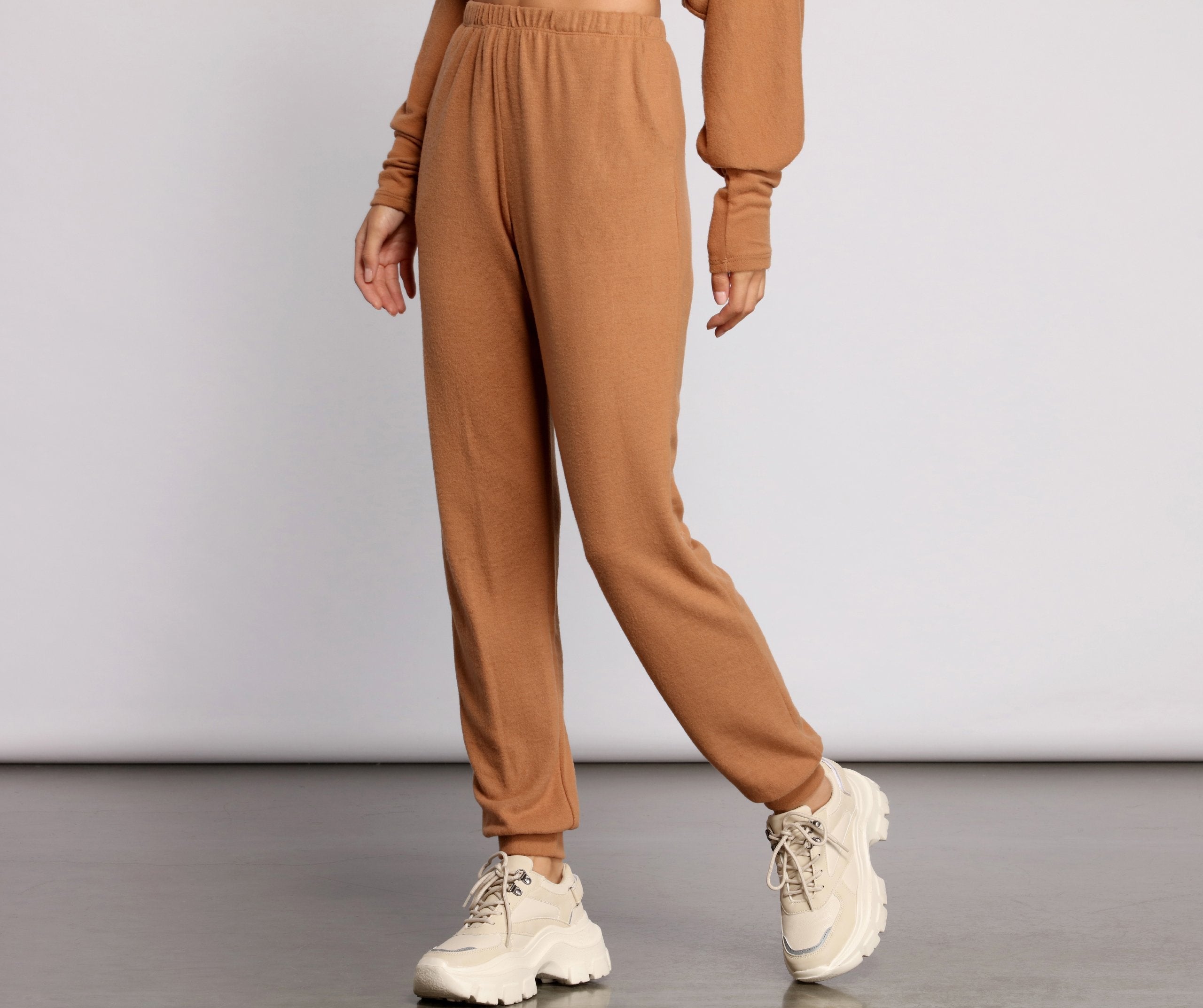 Keeping Knit' Basic Joggers - Lady Occasions