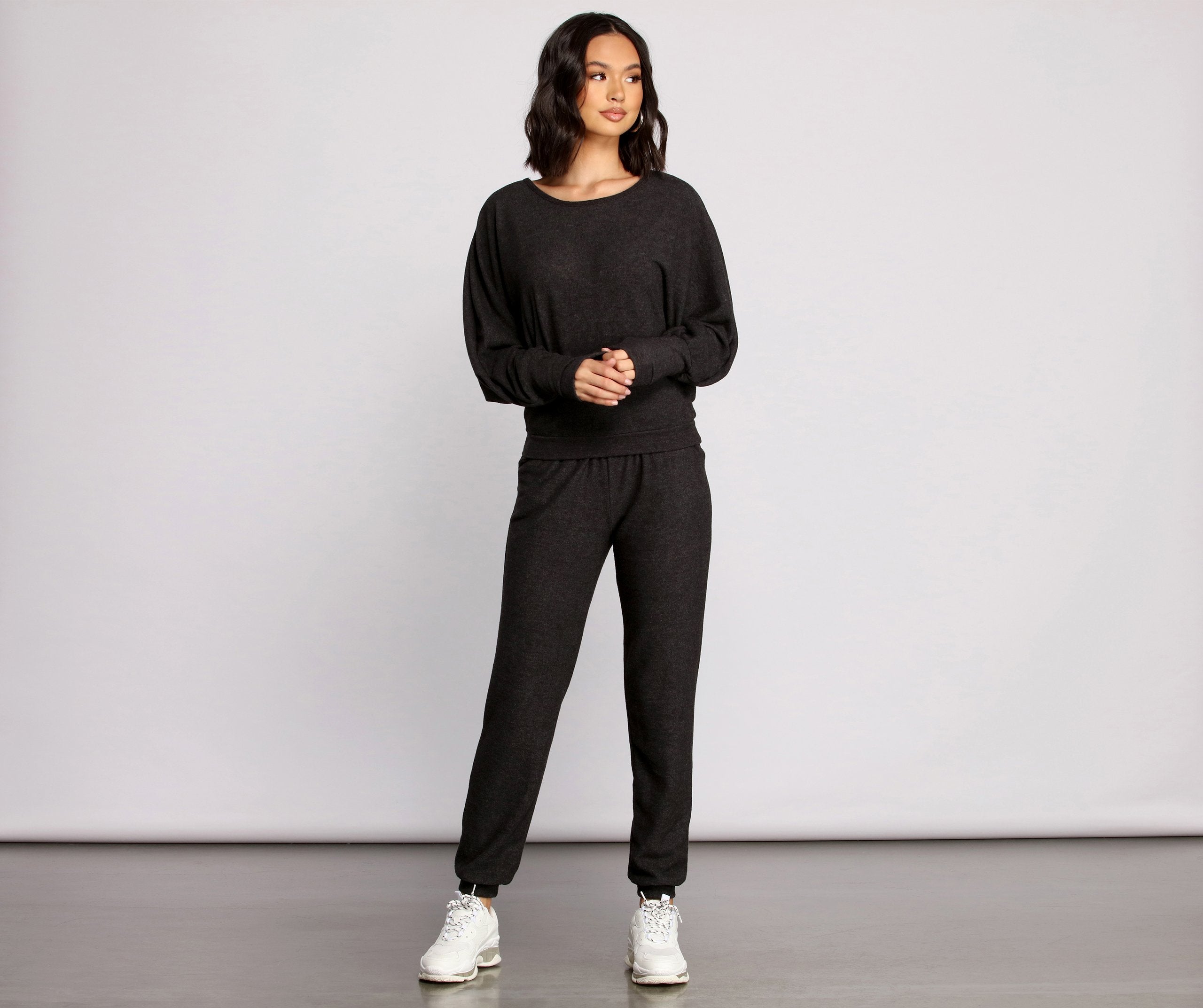 Keeping Knit' Basic Joggers - Lady Occasions