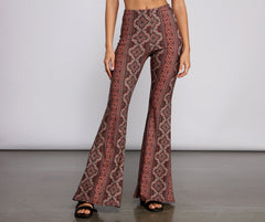 Bold Boho Vibes Flared Pants - Lady Occasions