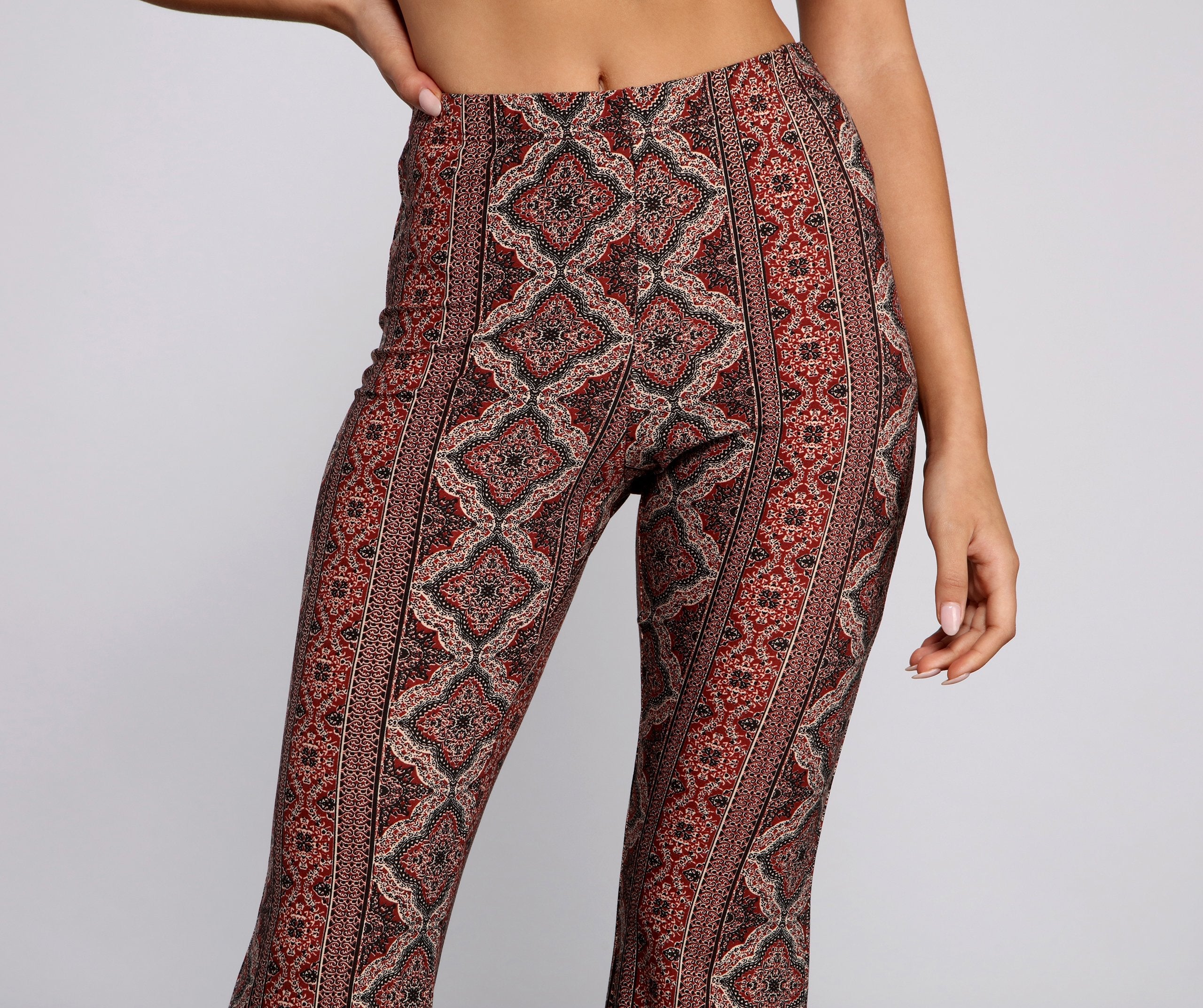 Bold Boho Vibes Flared Pants - Lady Occasions