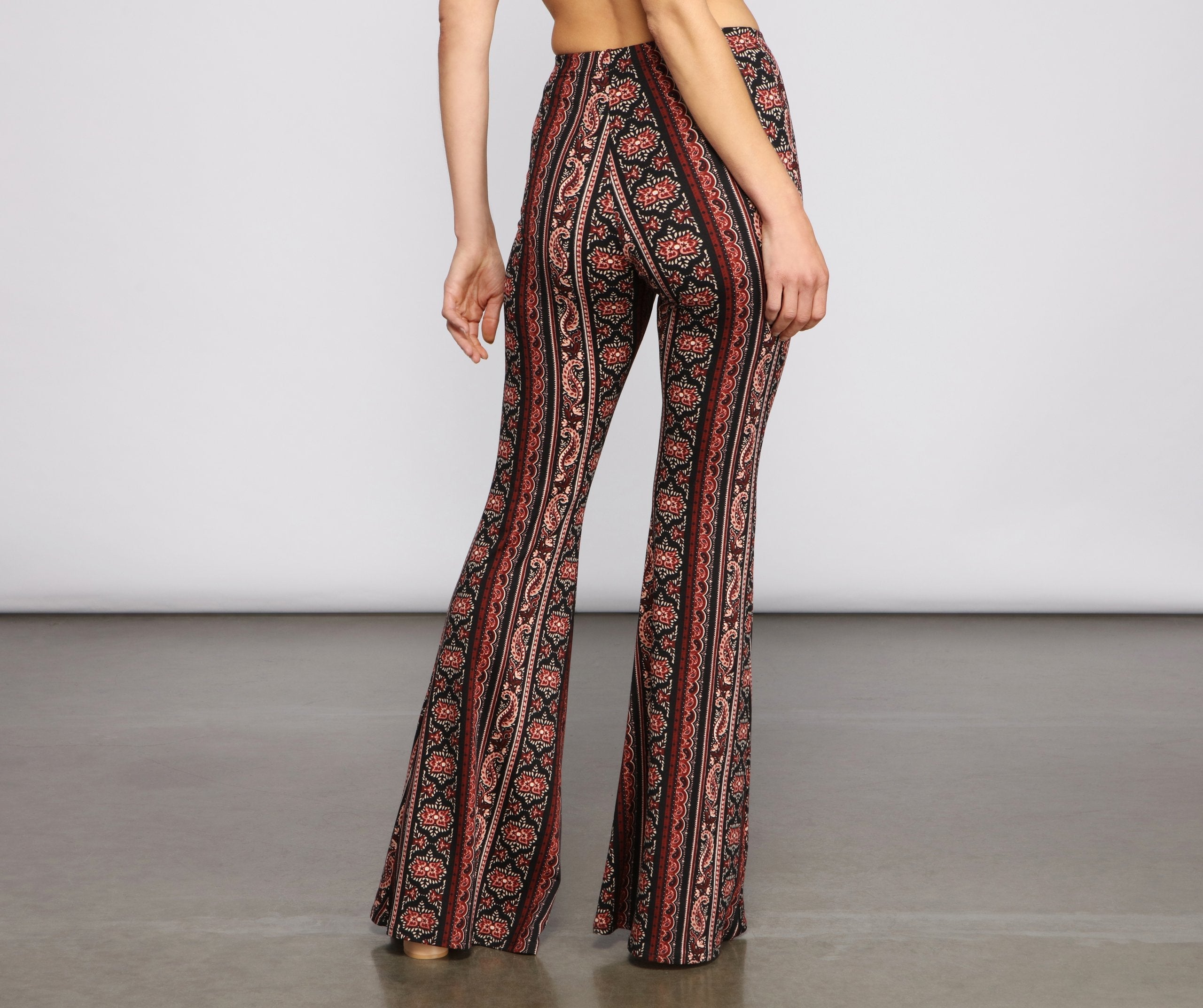 Dreamy Stunner Boho Flare Pants - Lady Occasions