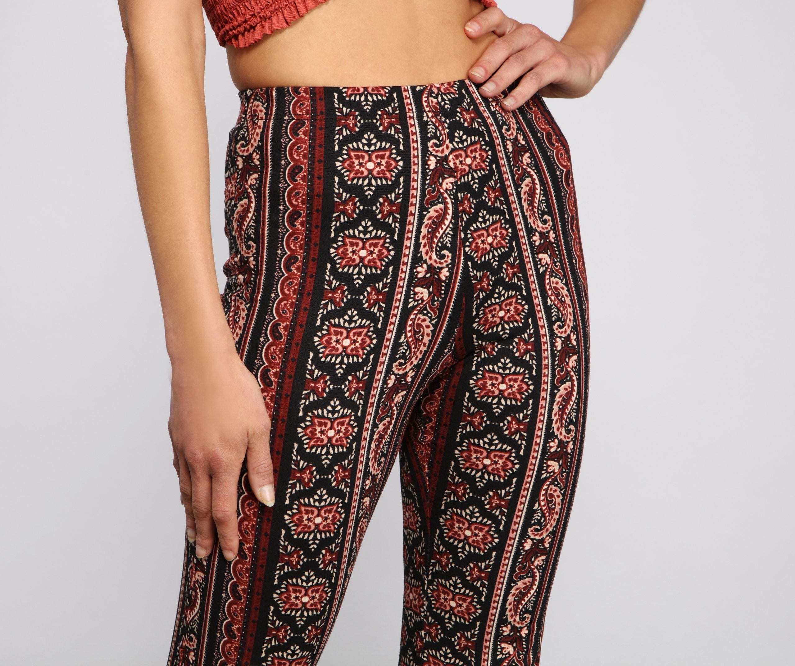 Dreamy Stunner Boho Flare Pants - Lady Occasions