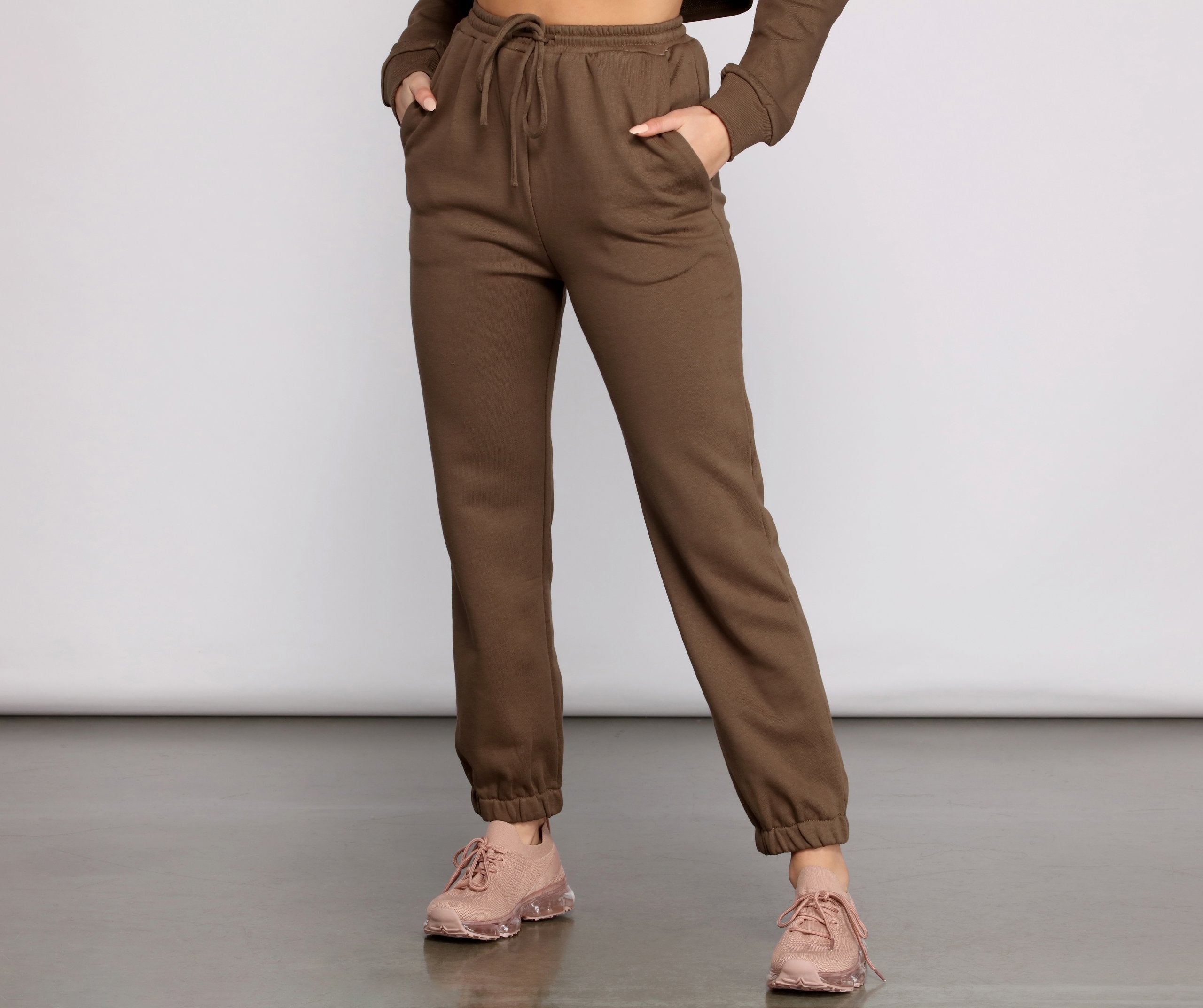 Basic Mood High Waist Joggers - Lady Occasions