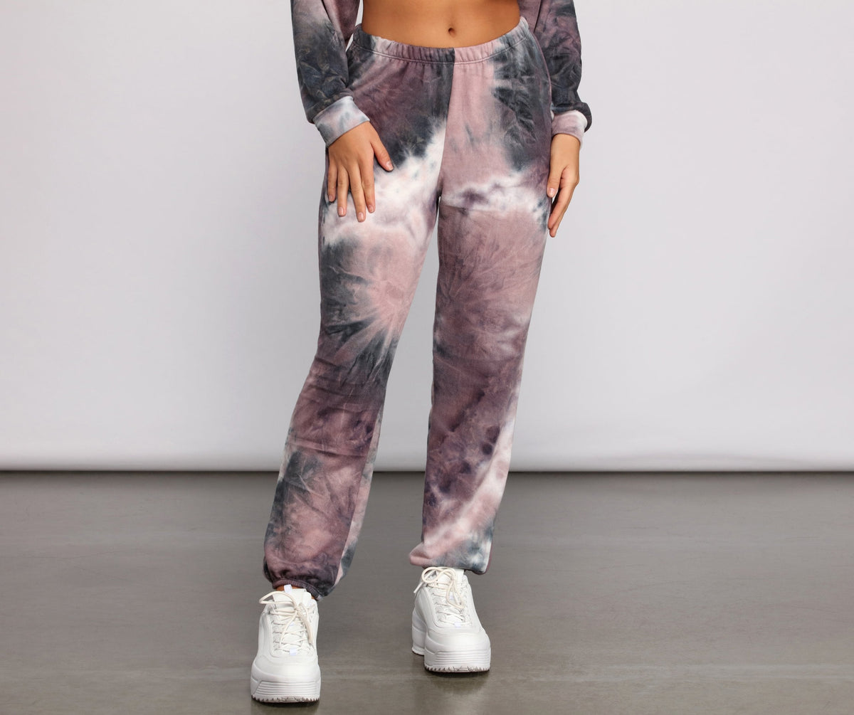 Colorfully Chic Tie Dye Joggers - Lady Occasions