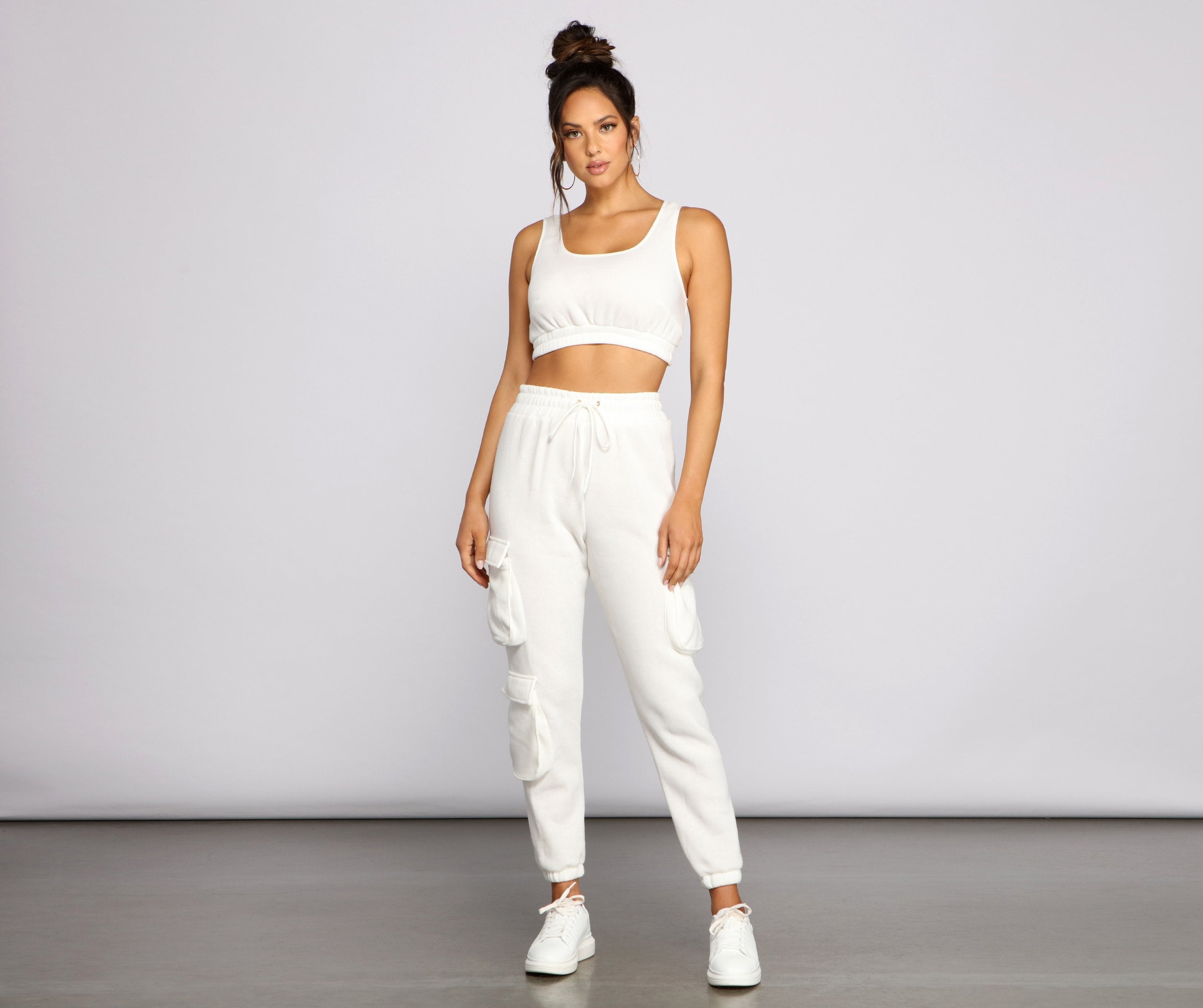 Low Profile High Waist Cargo Joggers - Lady Occasions