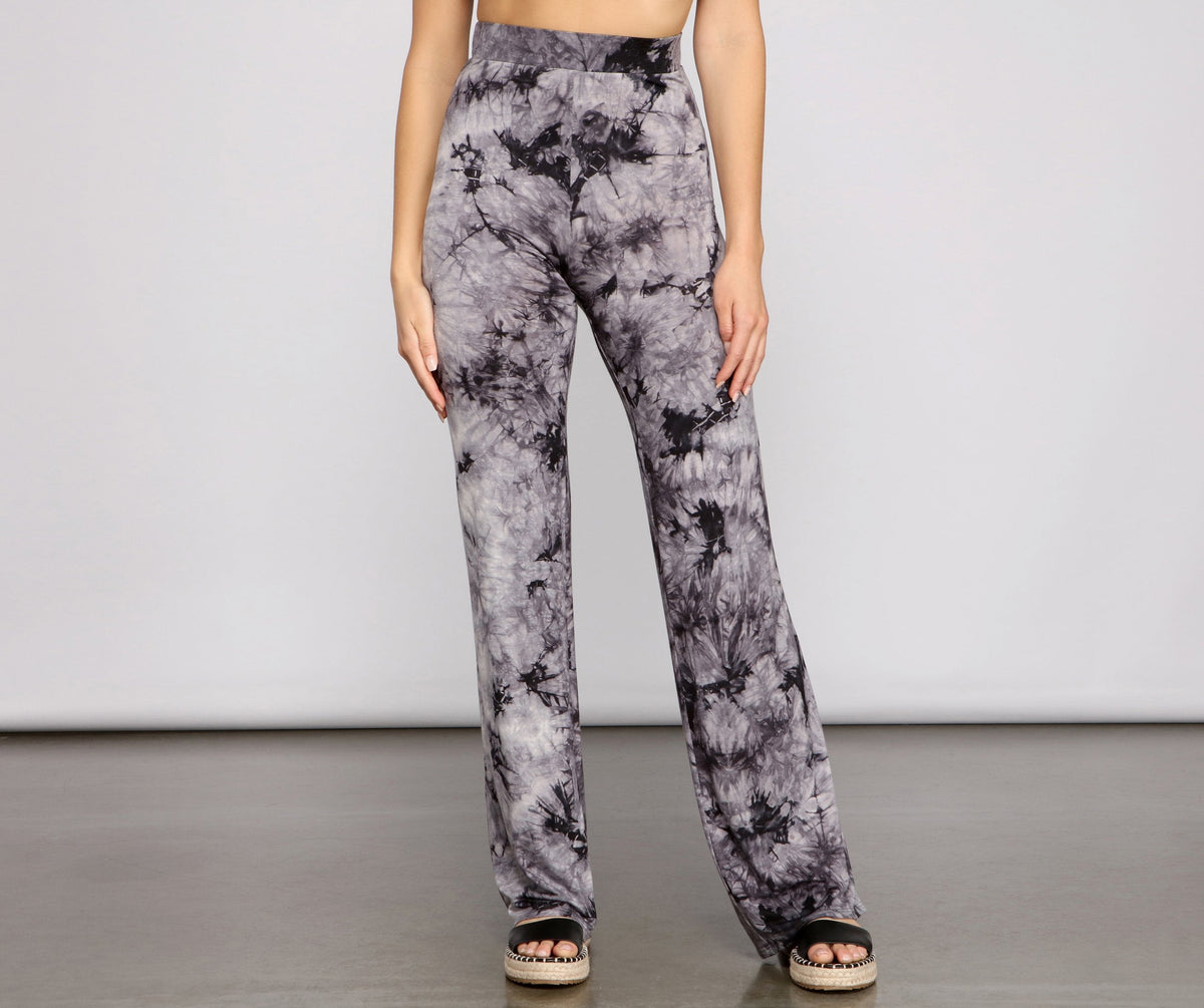Go With The Flow Tie-Dye Pants - Lady Occasions