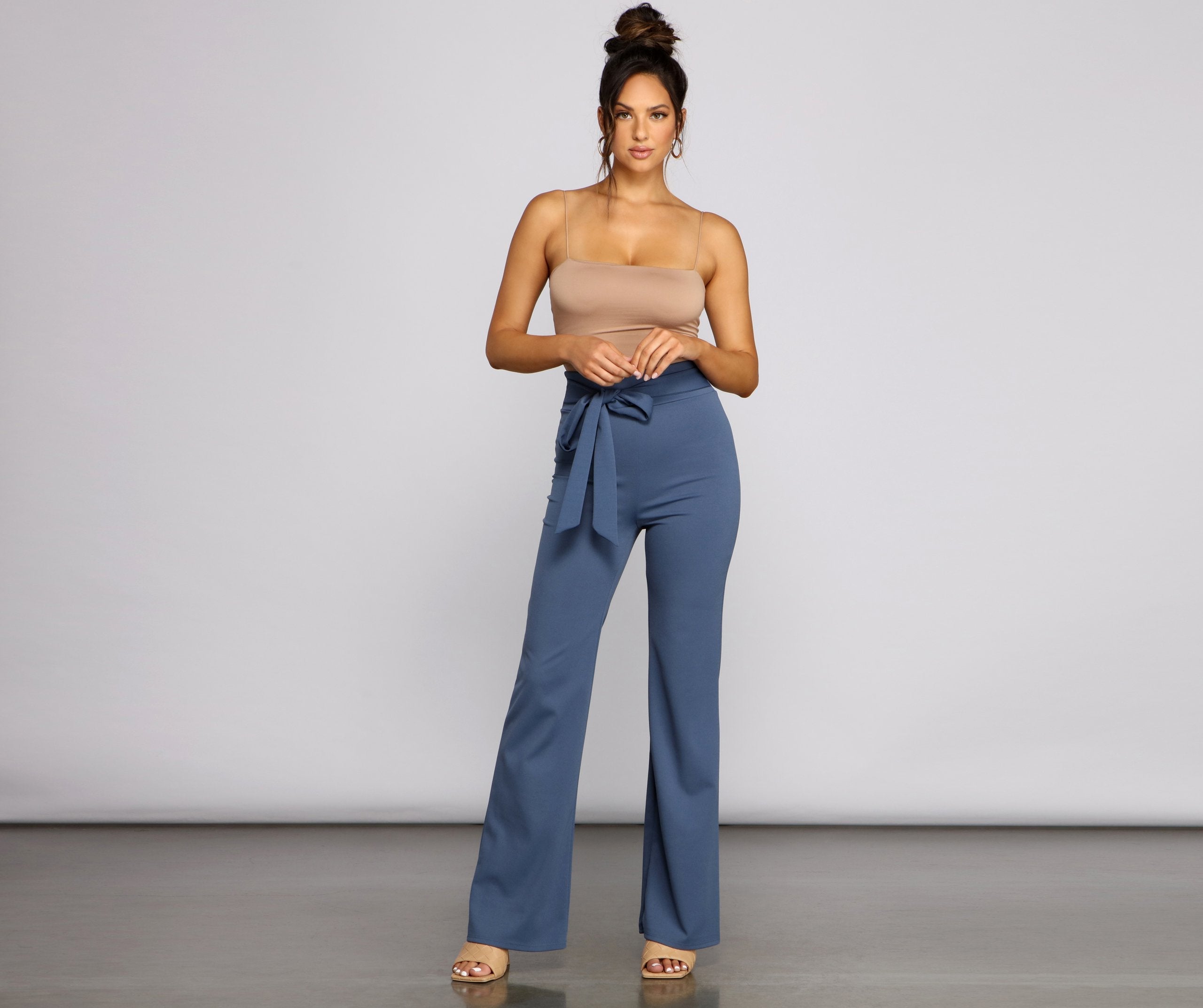 Perfectly Stylish Tie-Waist Pants - Lady Occasions