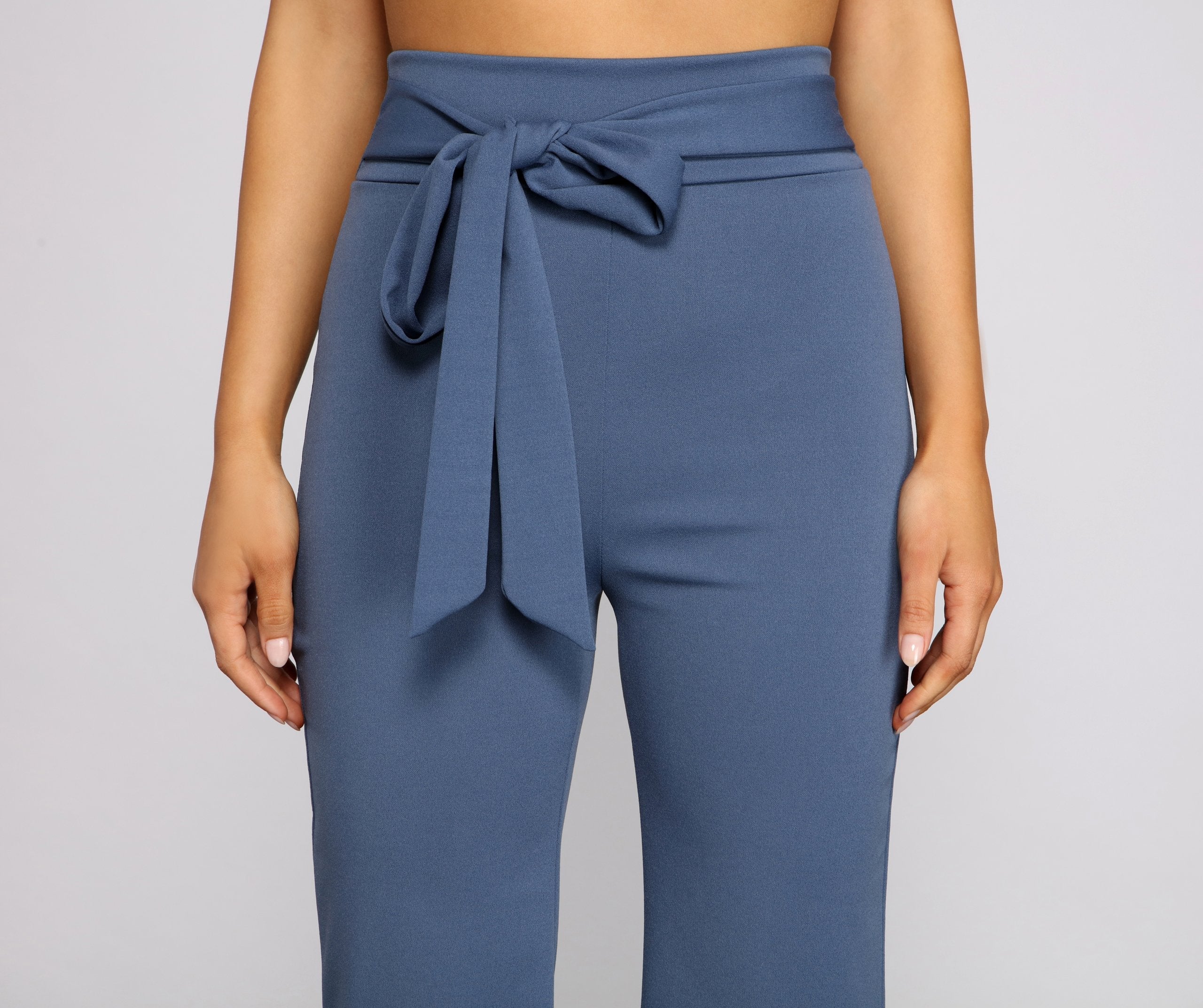 Perfectly Stylish Tie-Waist Pants - Lady Occasions