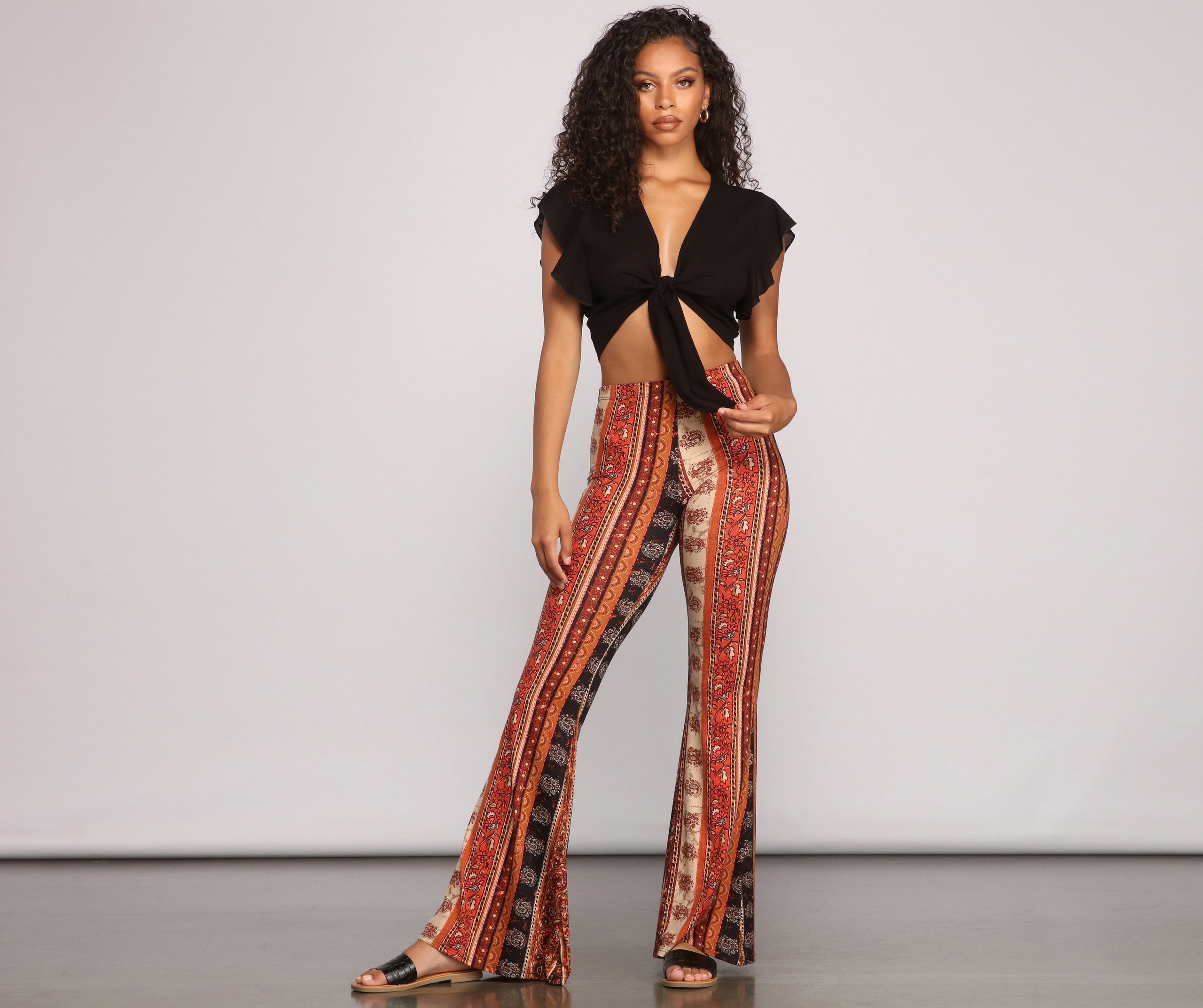 Wanderlust Beauty Flared Pants - Lady Occasions