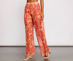 Bohemian Dreams Flared High Waist Pants - Lady Occasions