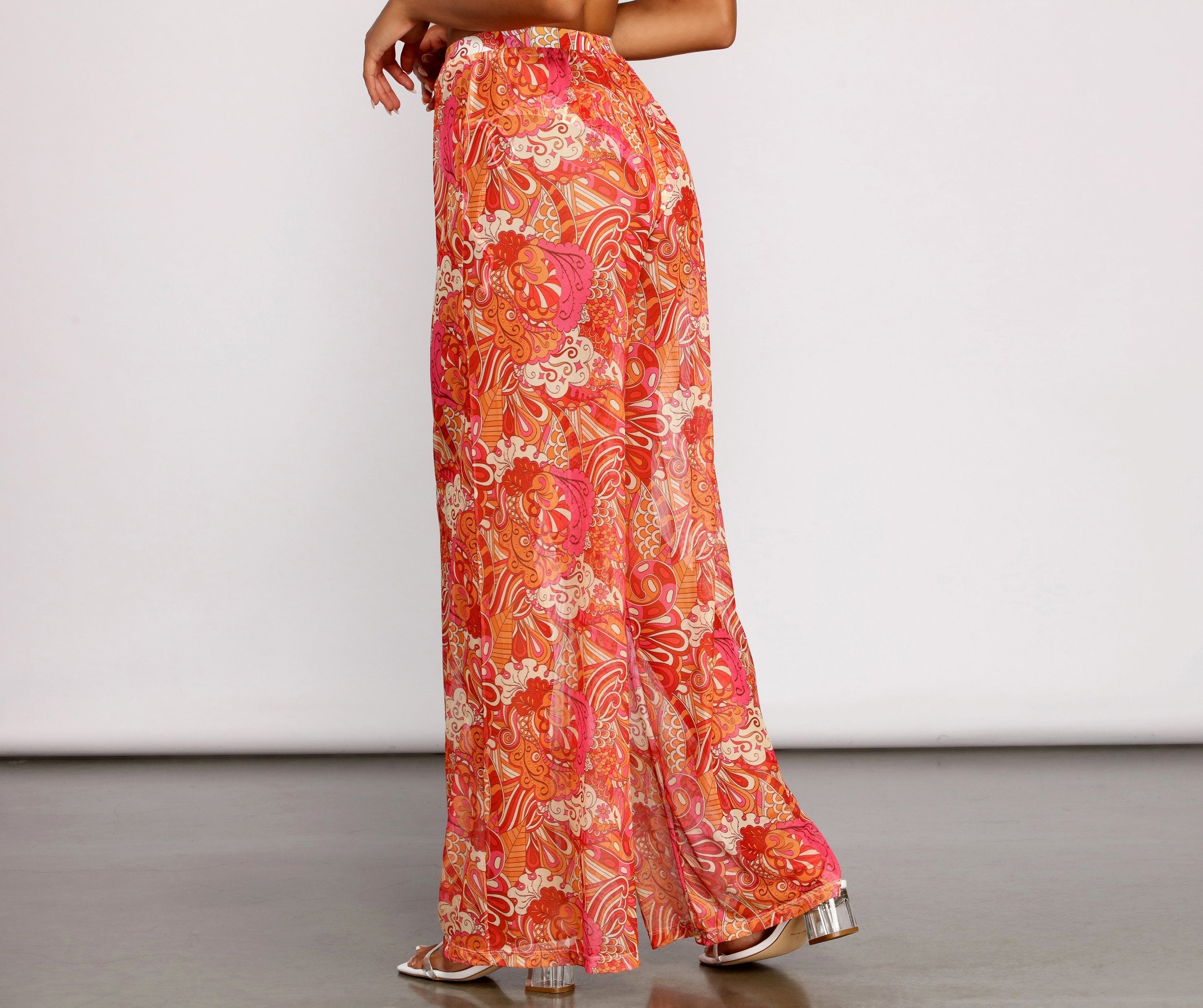Bohemian Dreams Flared High Waist Pants - Lady Occasions