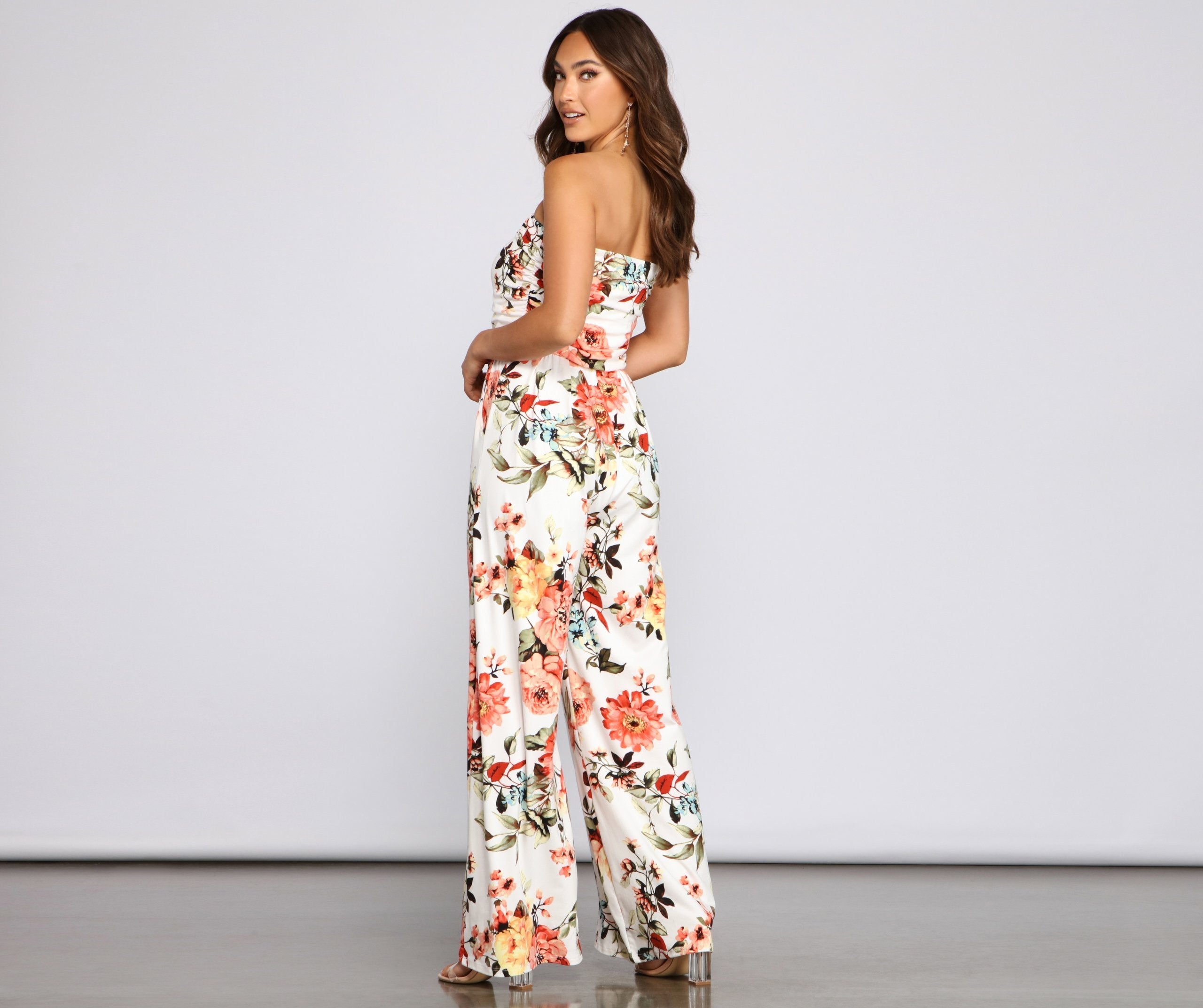 Stunning Beauty Floral Jumpsuit - Lady Occasions