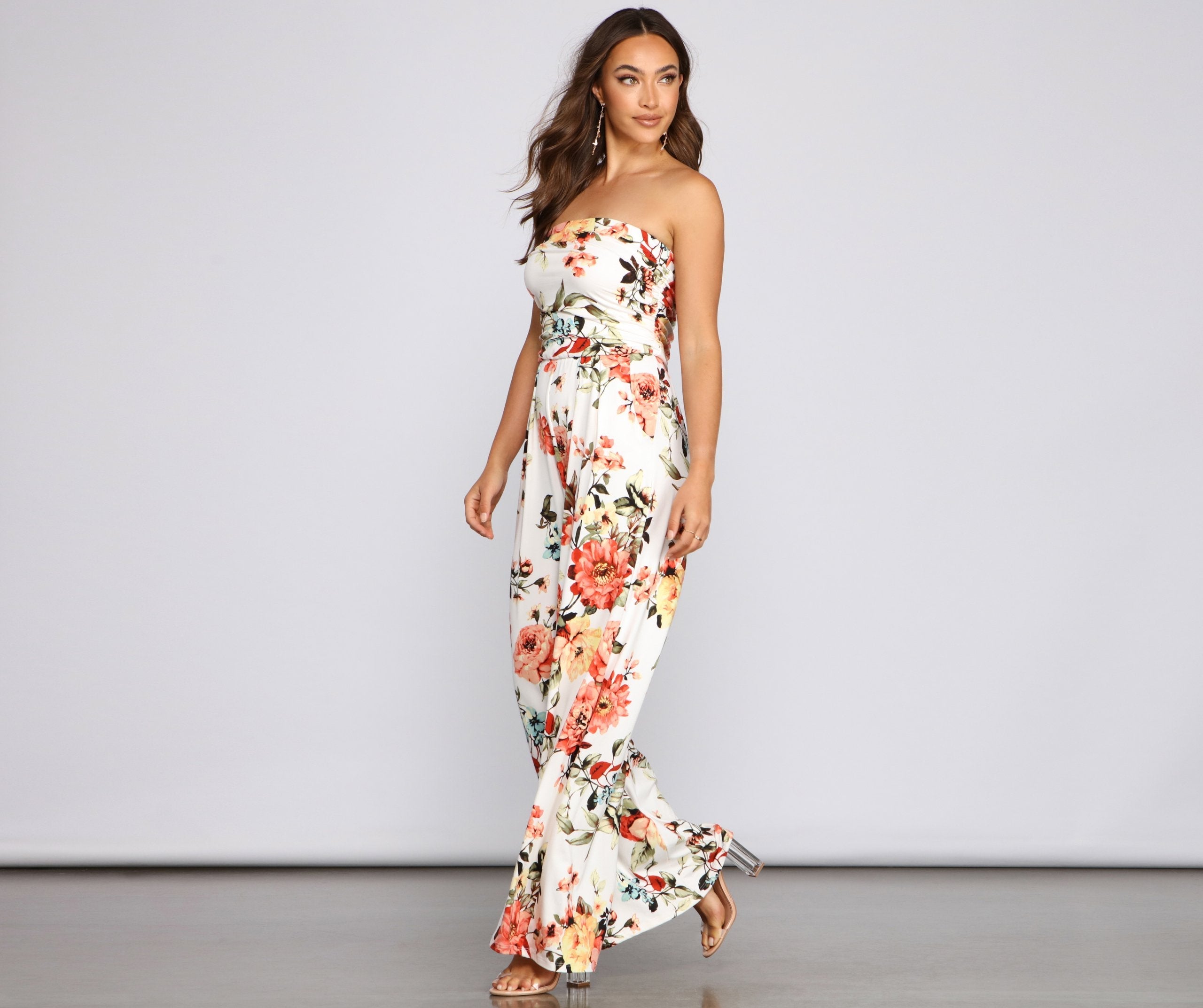 Stunning Beauty Floral Jumpsuit - Lady Occasions