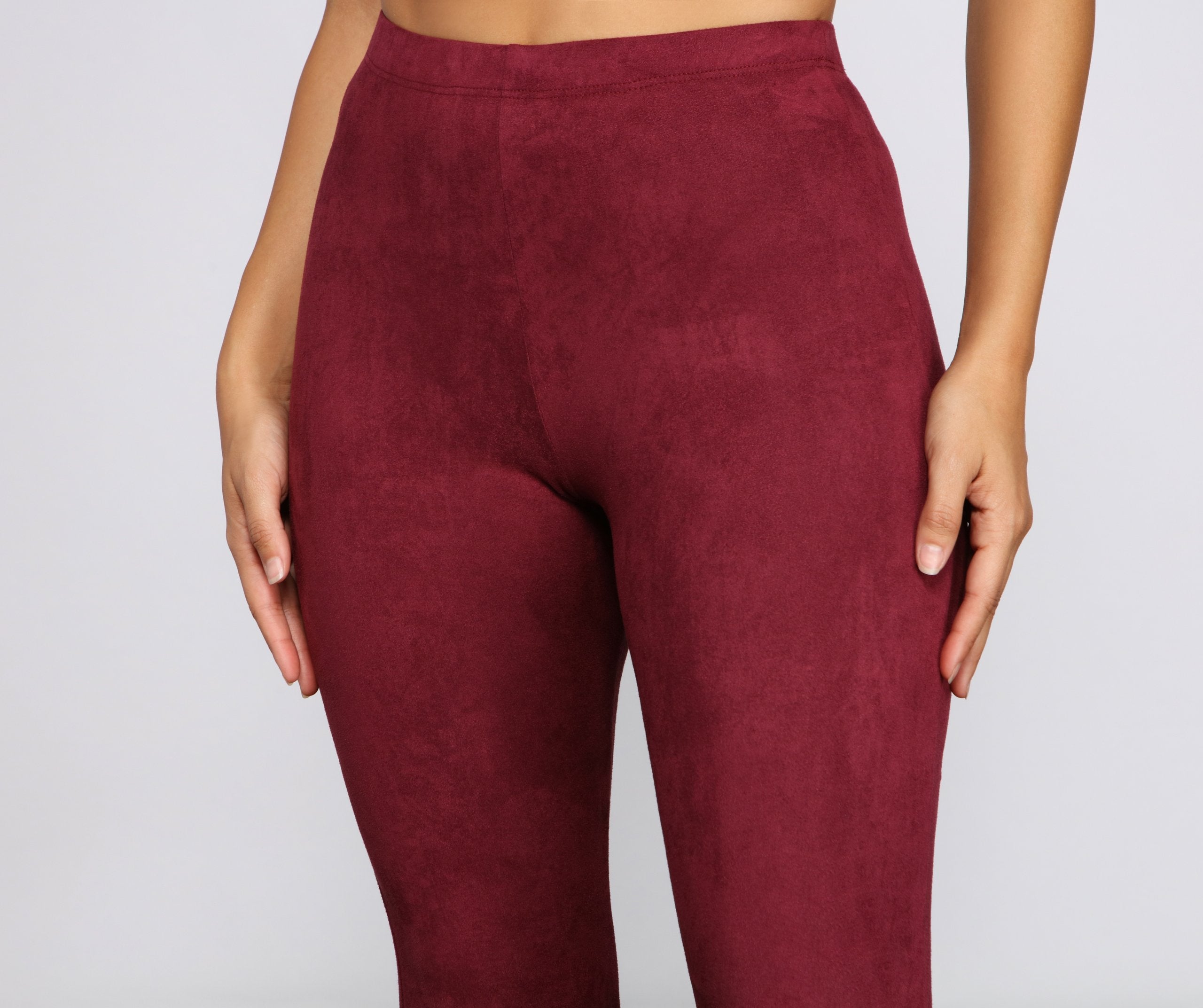 All That Flare Faux Suede Pants - Lady Occasions