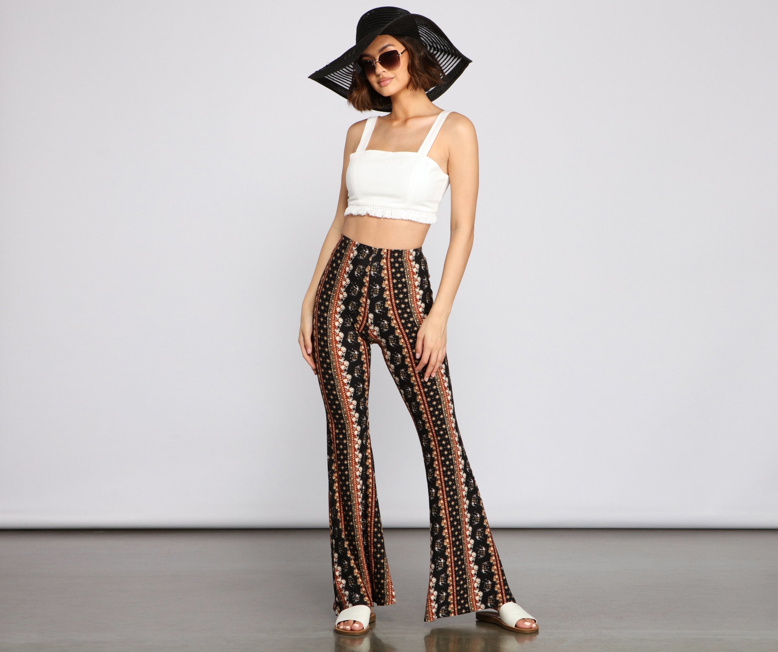 Wanderlust Beauty Flared Pants - Lady Occasions