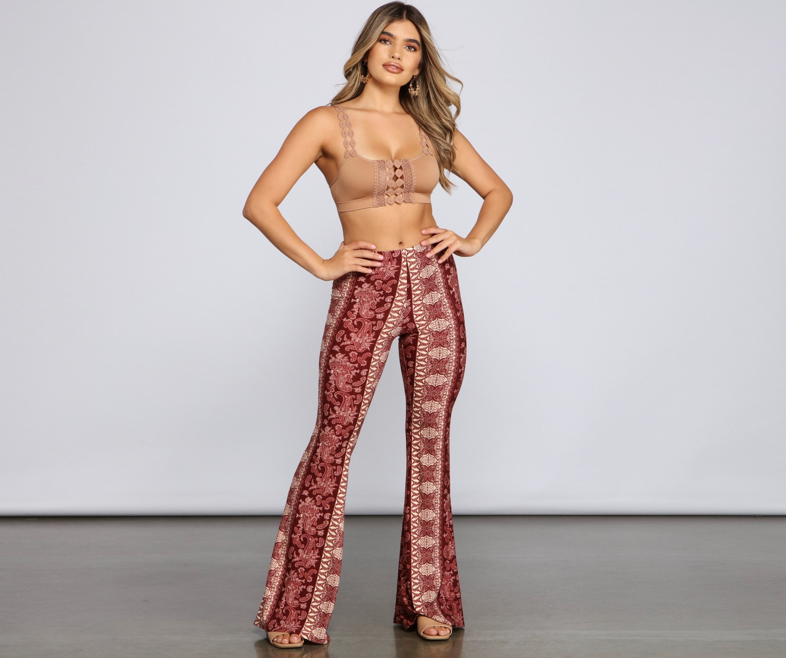 Wanderlust Beauty Flared Pants - Lady Occasions