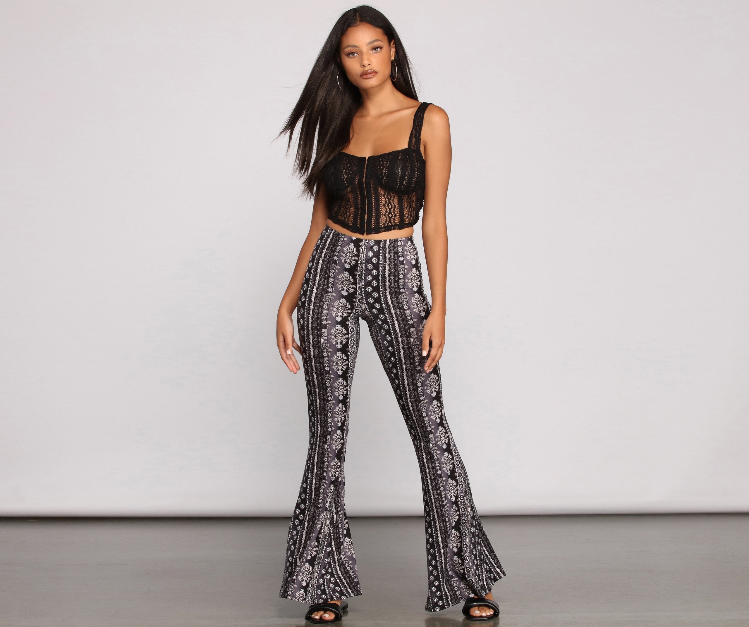 Dreamy Boho-Chic Flare Pants - Lady Occasions